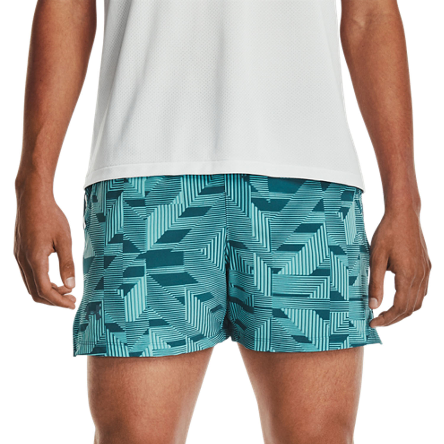 Under Armour Launch Elite Graphic 5in Pantaloncini - Blue Haze/Still Water