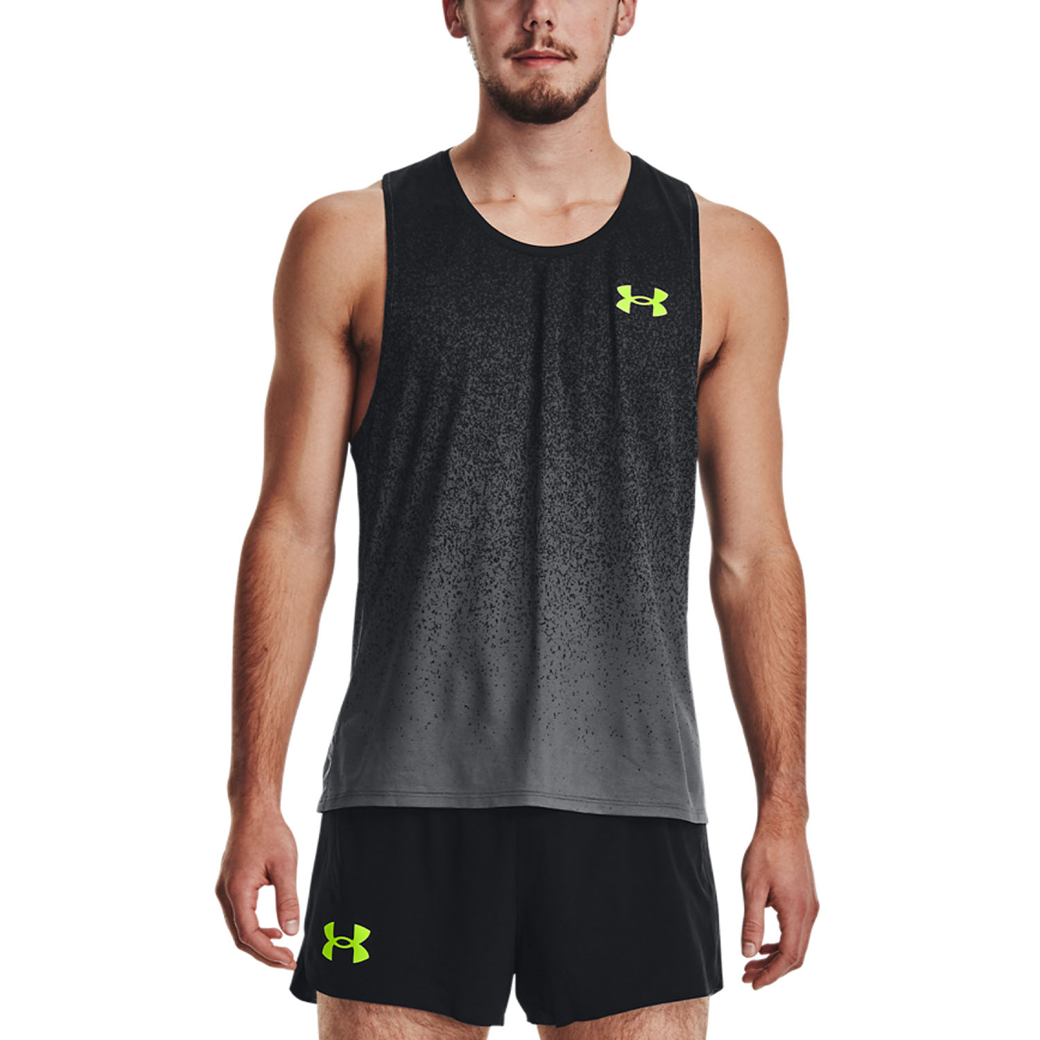 Under Armour Pro Elite Men's Running Tank - Black/Pitch Gray