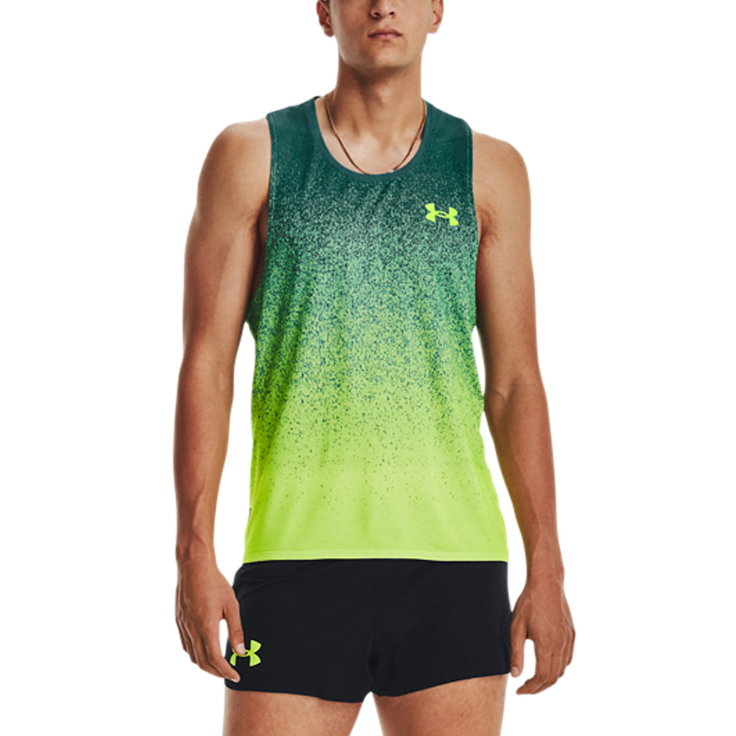 Experto Hamburguesa Temprano Under Armour Pro Elite Top de Running Hombre - Coastal Teal