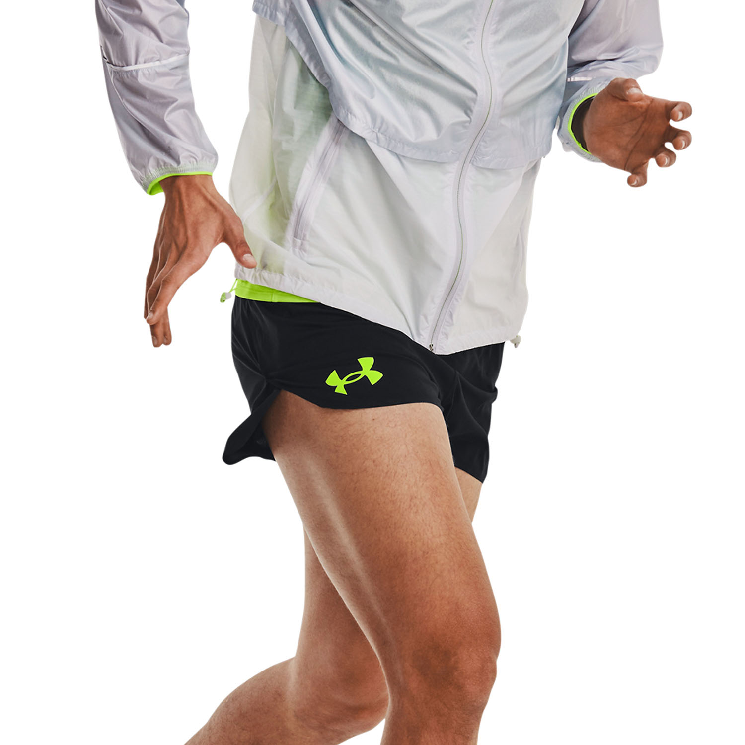 Under Armour Pro Elite 3in Shorts - Black/Lime Surge