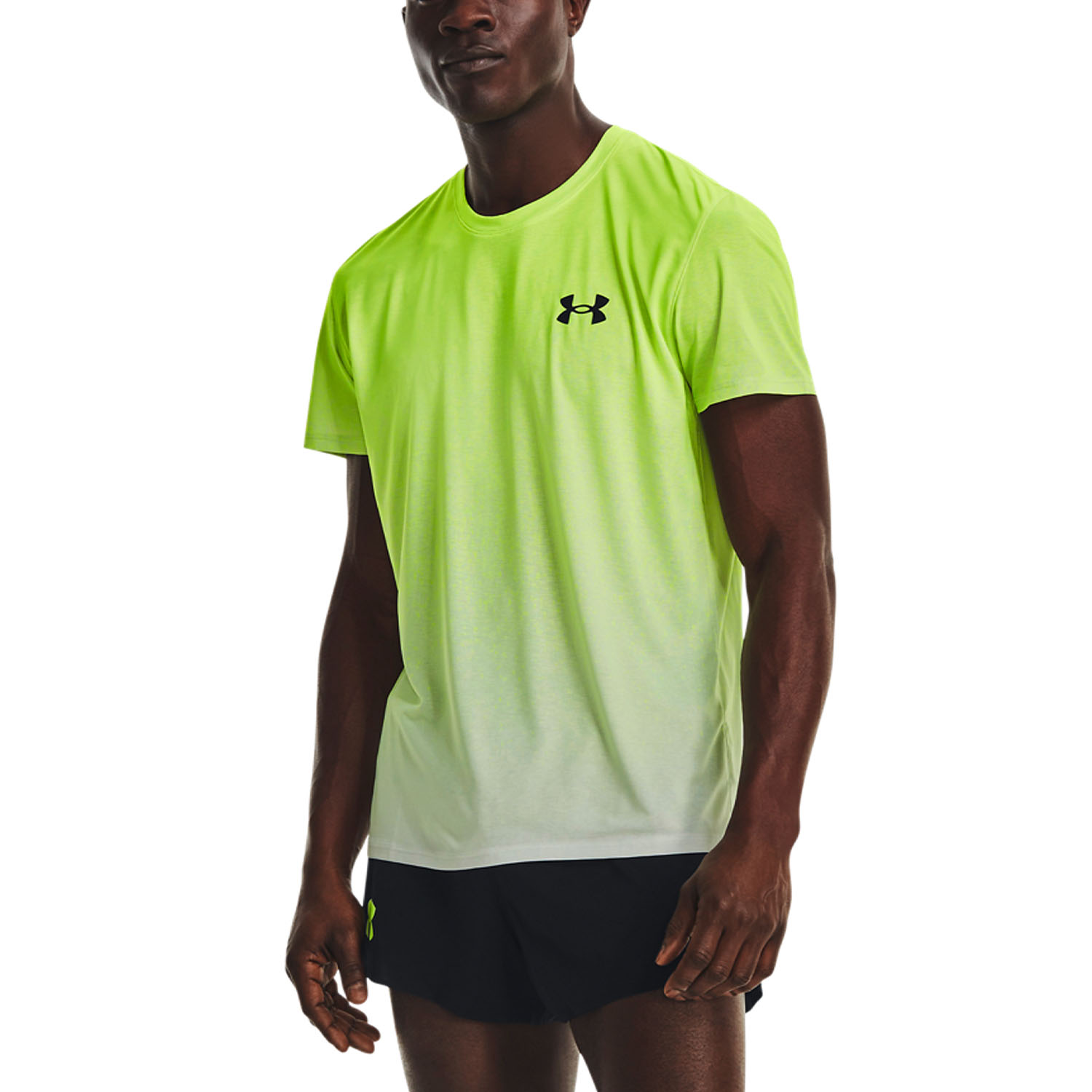Reanimar A gran escala Mascotas Under Armour Pro Elite Camiseta de Running Hombre - Lime Surge