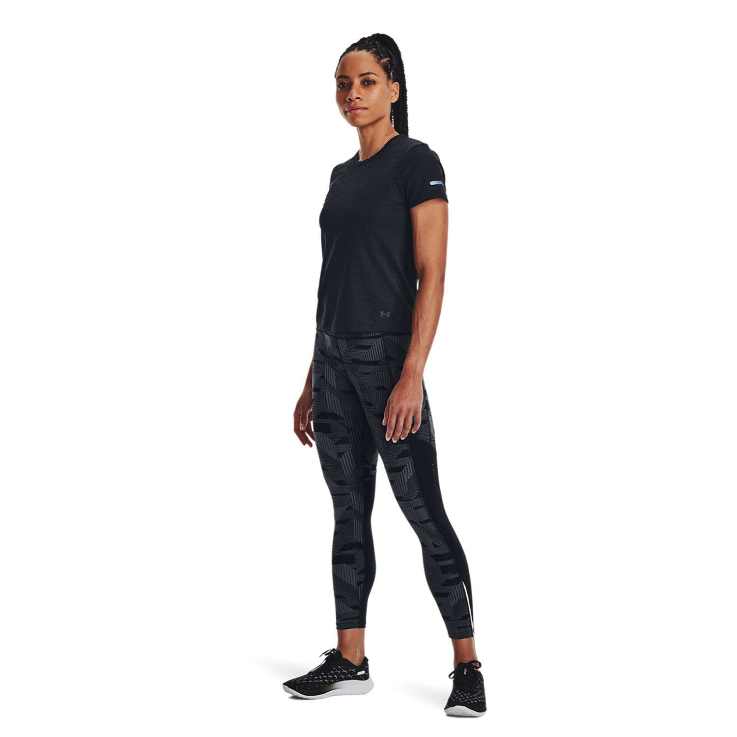 Under Armour Seamless Stride Camiseta - Black/Reflective