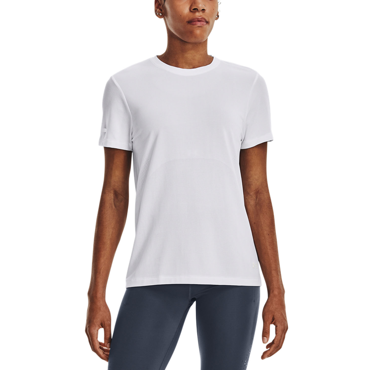 Under Armour Seamless Stride Camiseta - White/Reflective