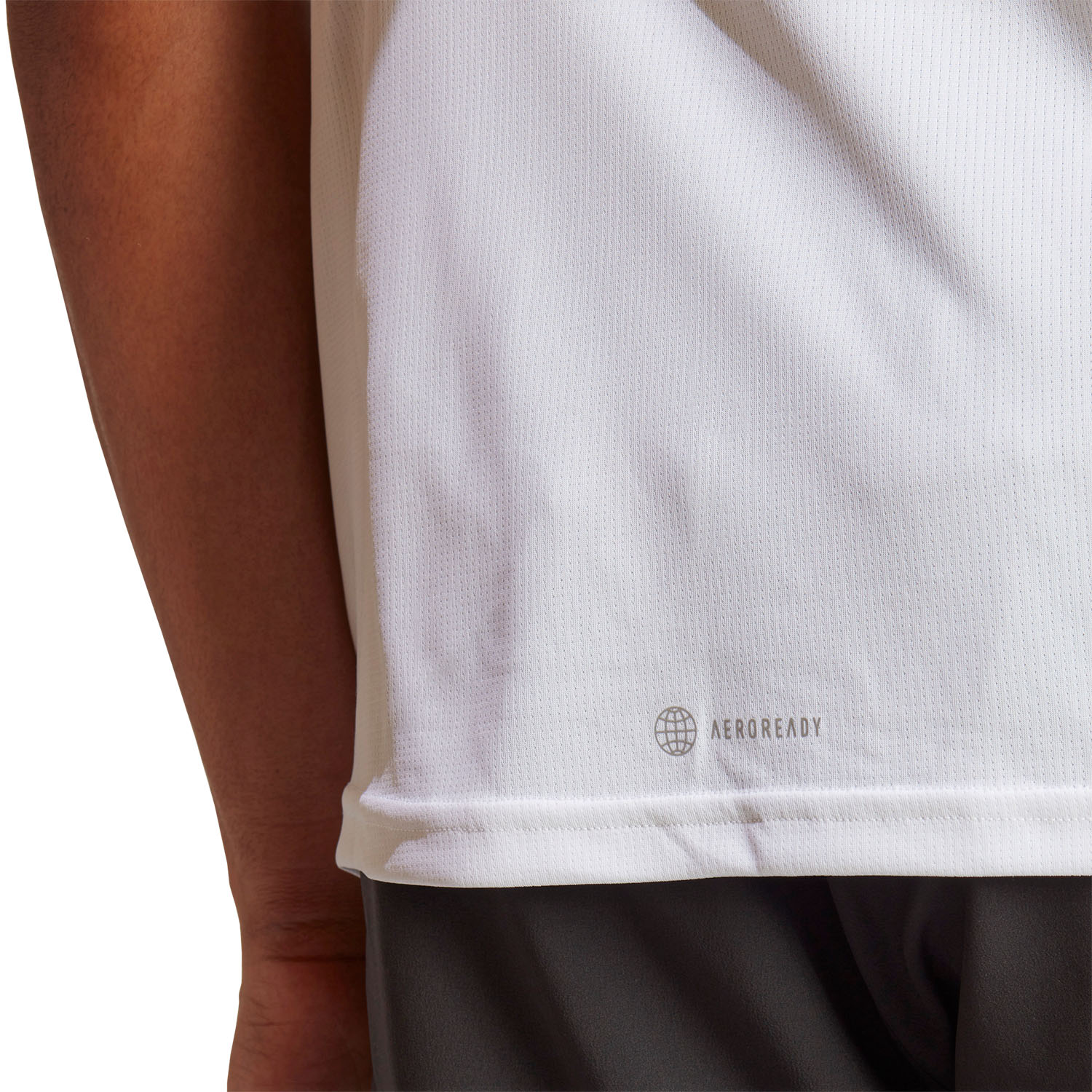 adidas Run Icons 3 Bar T-Shirt - White