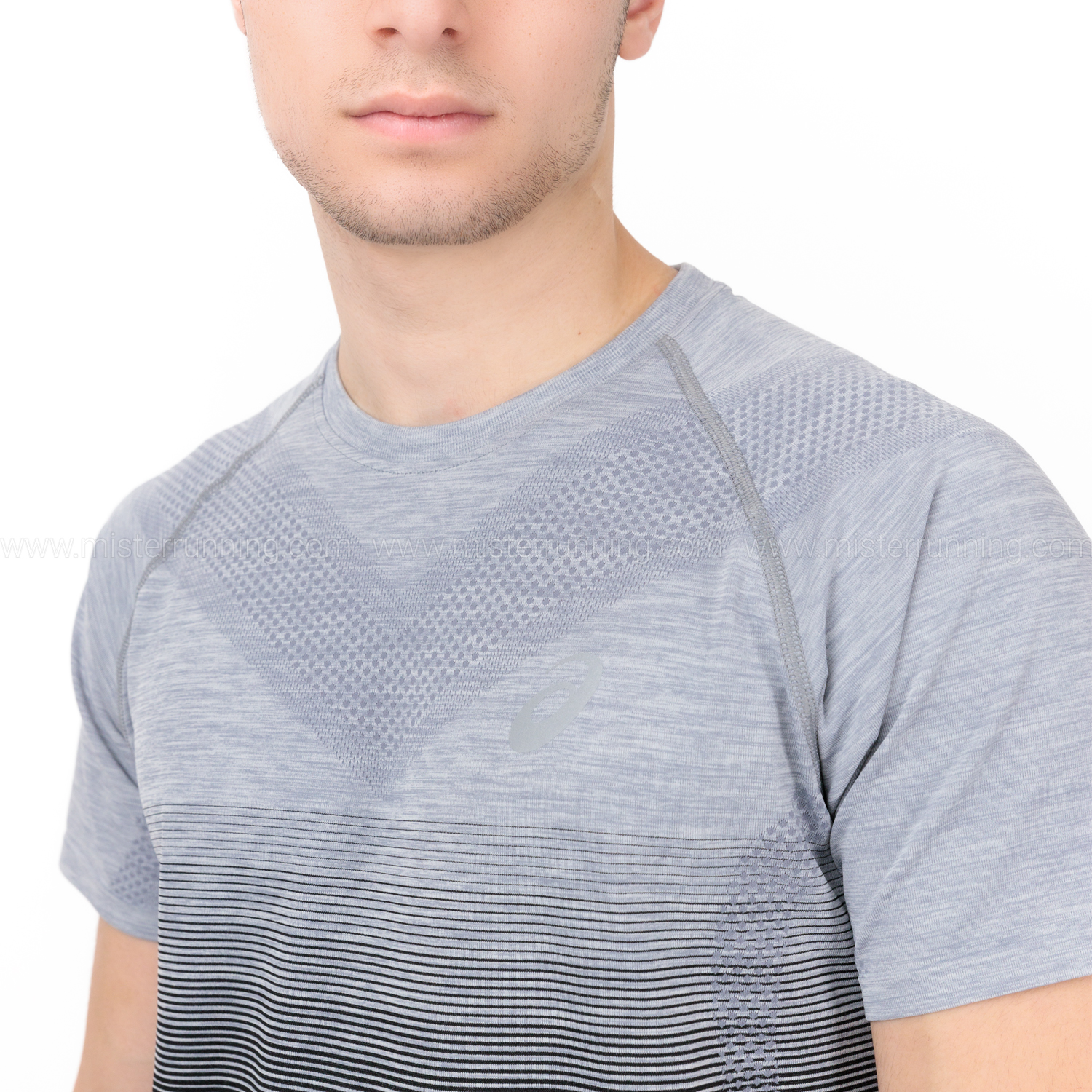 Asics Seamless T-Shirt - Performance Black/Carrier Grey