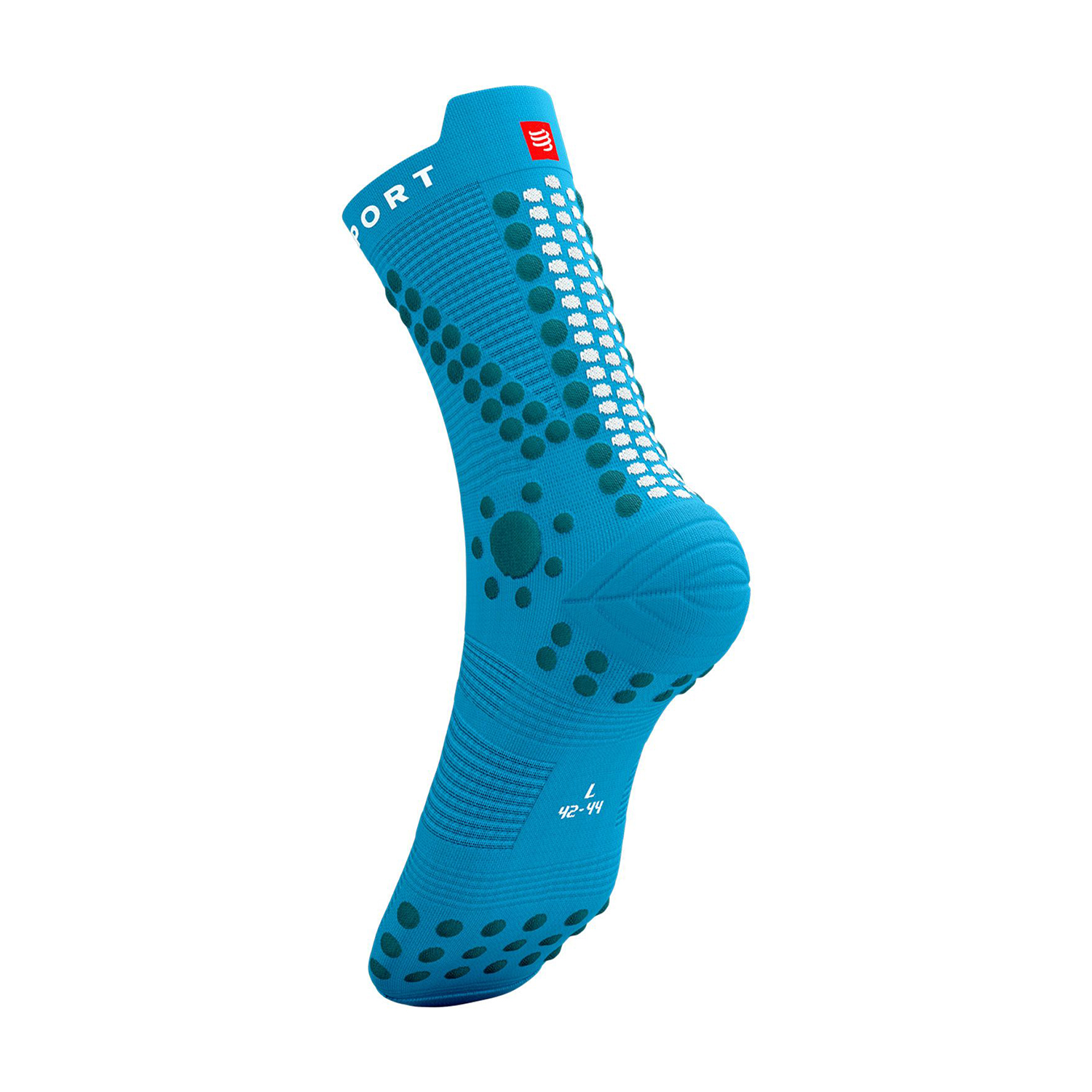 Compressport Pro Racing V4.0 Trail Socks - Hawaiian Ocean/Shaded Spruce