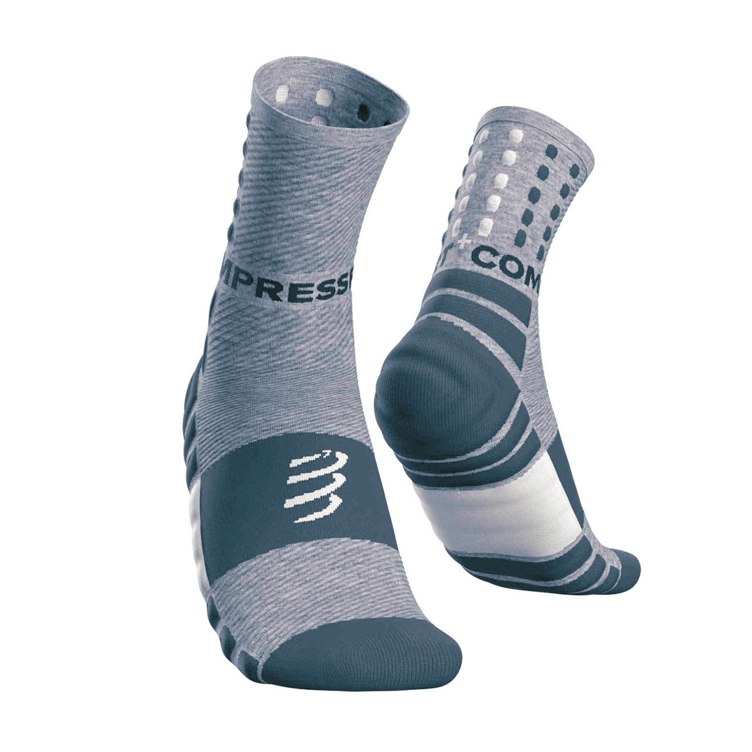 Compressport Shock Absorb Calze - Grey Melange