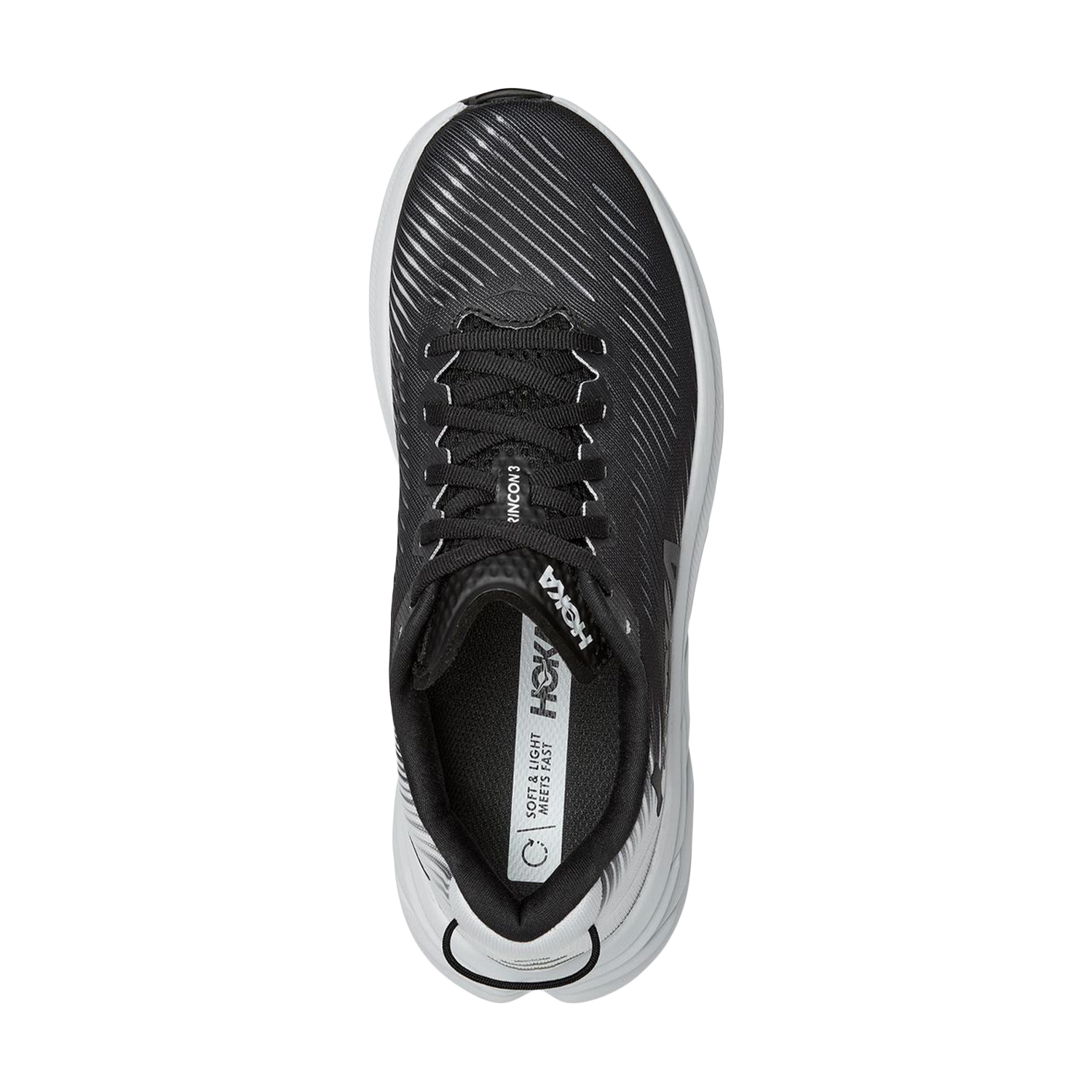 Hoka Rincon 3 Wide - Black/White