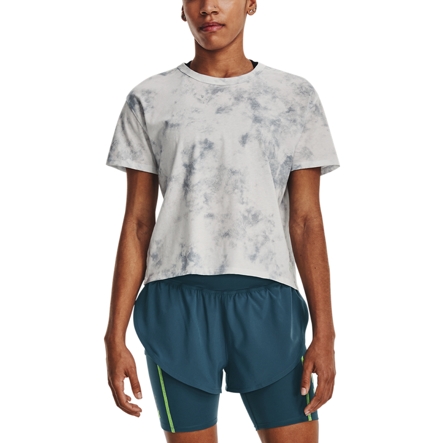 Under Armour Anywhere Graphic T-Shirt - Gray Mist/Harbor Blue