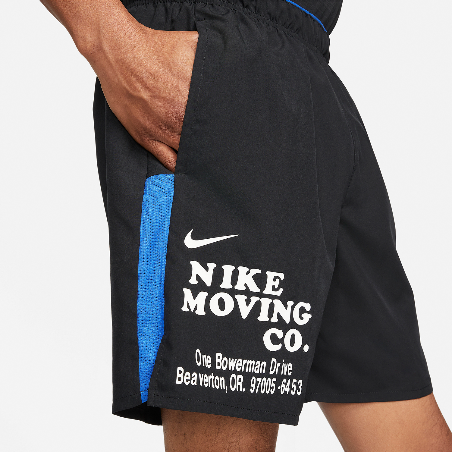 Nike Dri-FIT Challenger 7in Shorts - Black/Game Royal/Summit White