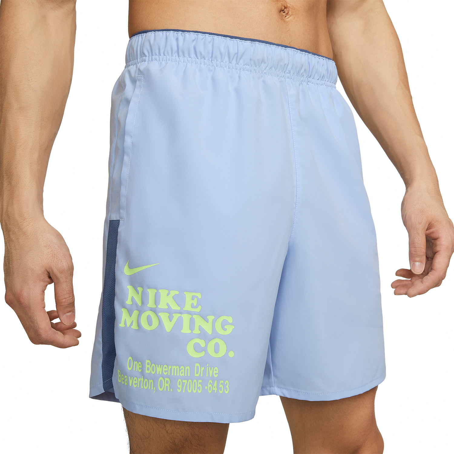 Nike Dri-FIT Challenger 7in Shorts - Cobalt Bliss/lt Lemon Twist