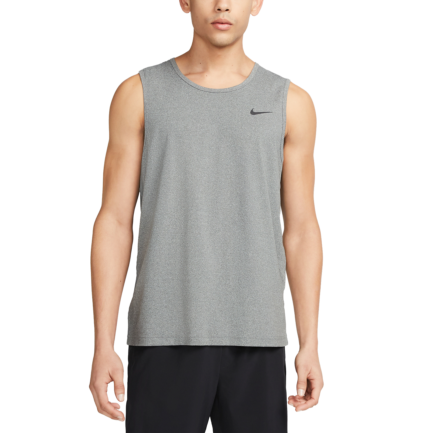 Nike Dri-FIT Hyverse Tank - Smoke Grey/Heather/Black