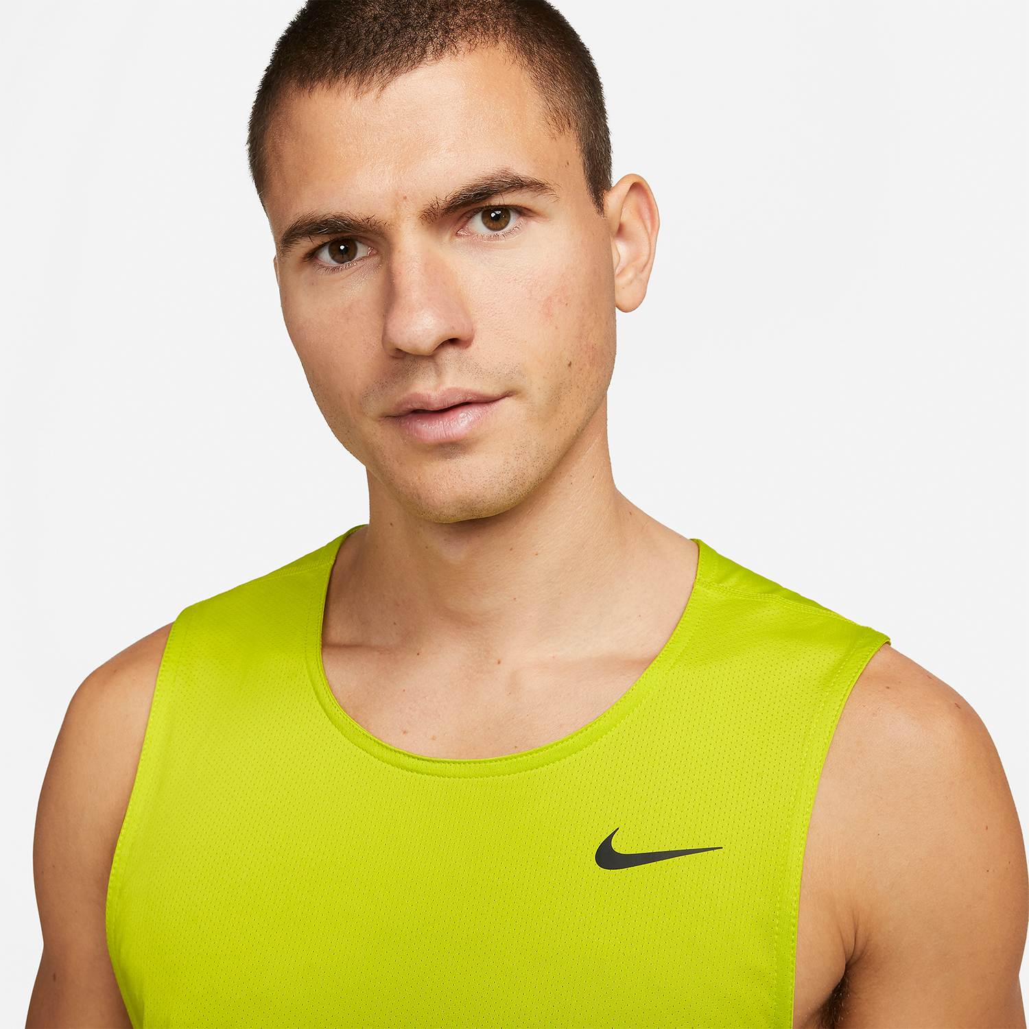 Nike Dri-FIT Ready Men's Training Tank - Bright Cactus/Black