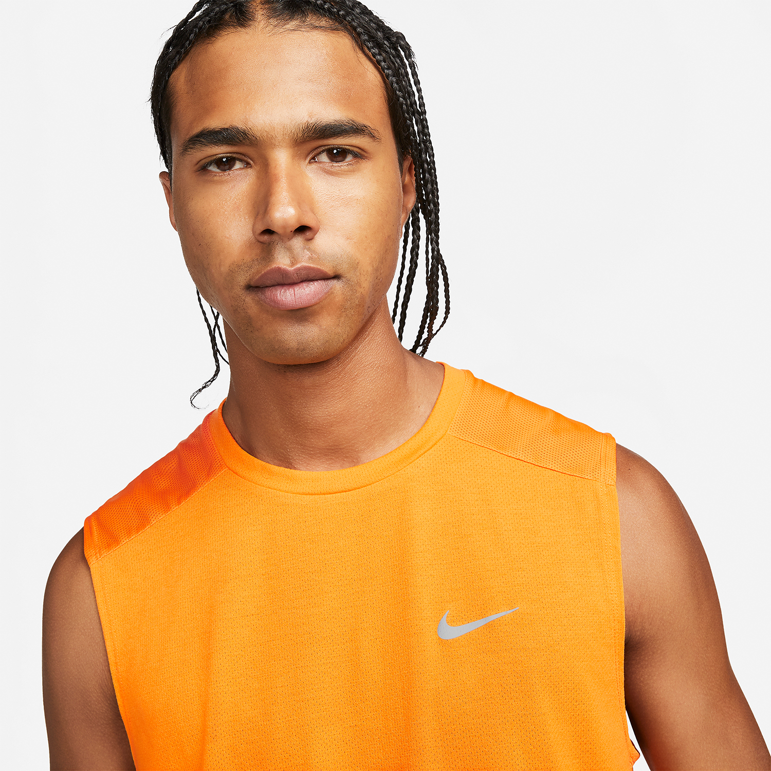 Nike Dri-FIT Run Division Rise 365 Canotta - Vivid Orange/Reflective Silver