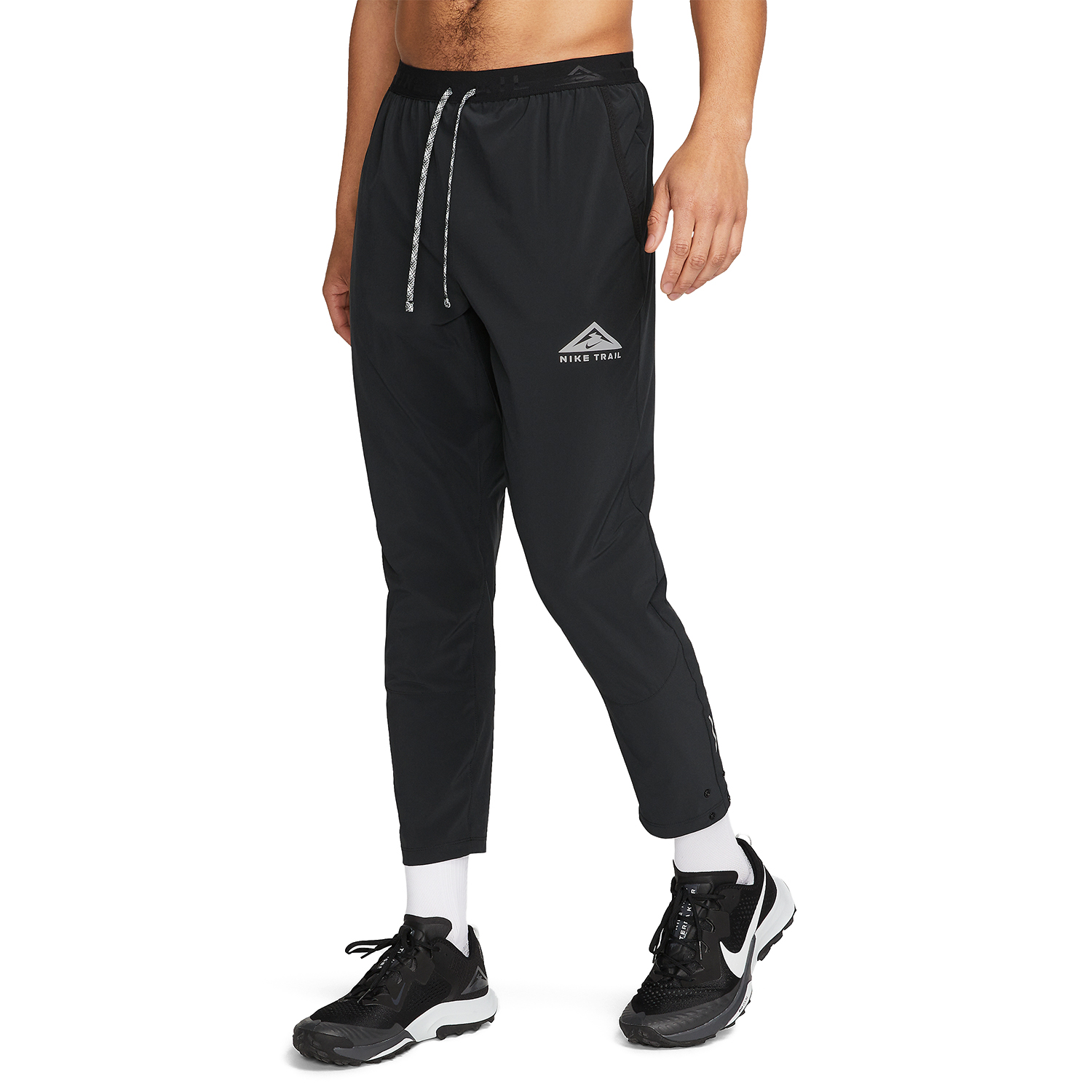 Nike Women's Swoosh Run Track Pants - Black/Grey Fog/White