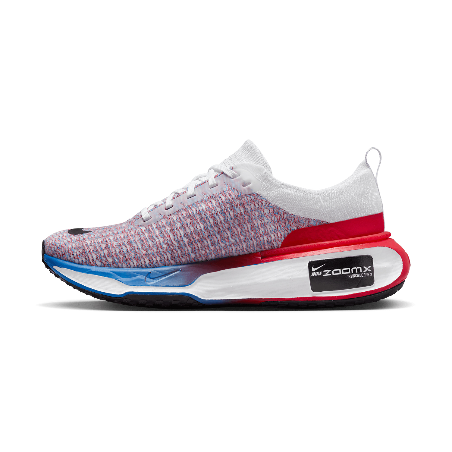 Nike ZoomX Invincible Run Flyknit 3 - White/Black/University Red/Photo Blue