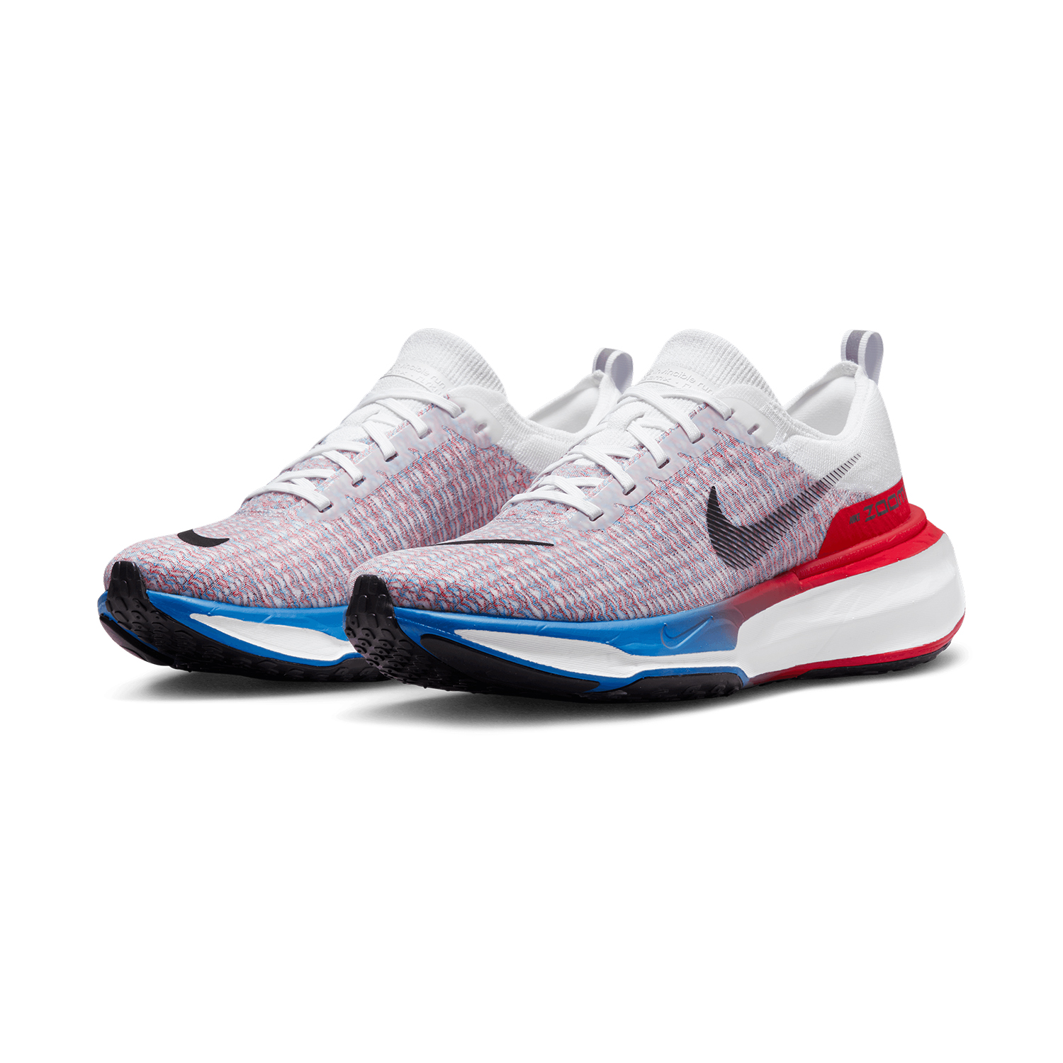 Nike ZoomX Invincible Run Flyknit 3 - White/Black/University Red/Photo Blue