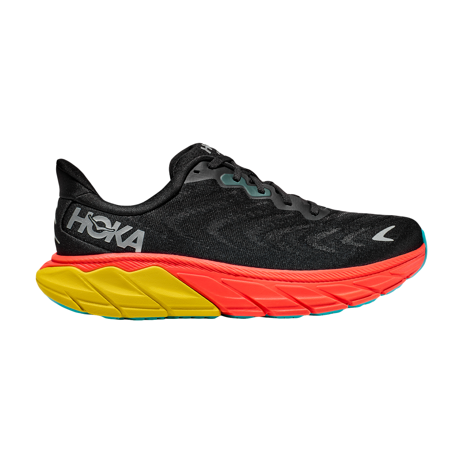 Hoka One One Arahi 6 Wide Men's Running Shoes - Black/White