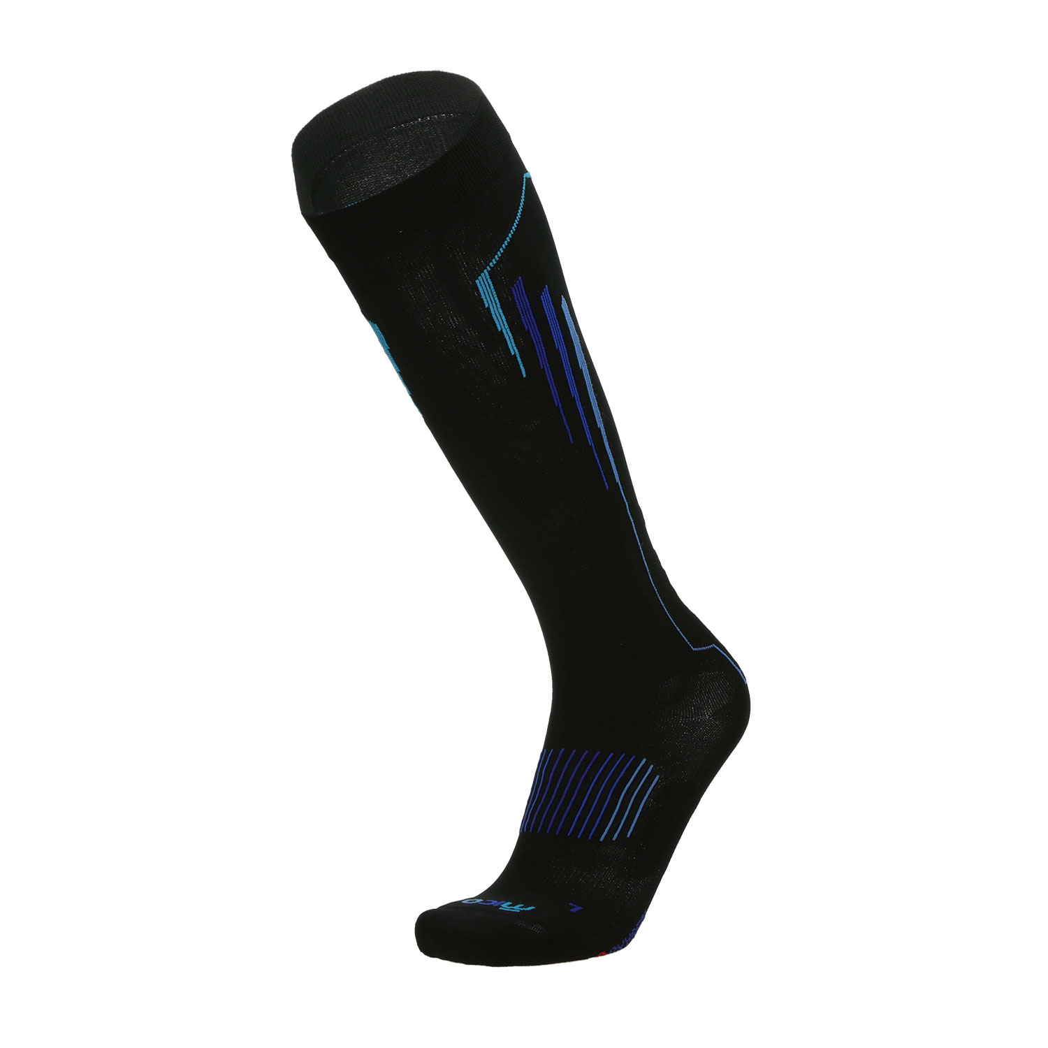 Mico Compression Oxi-Jet Light Weight Socks - Nero/Turchese