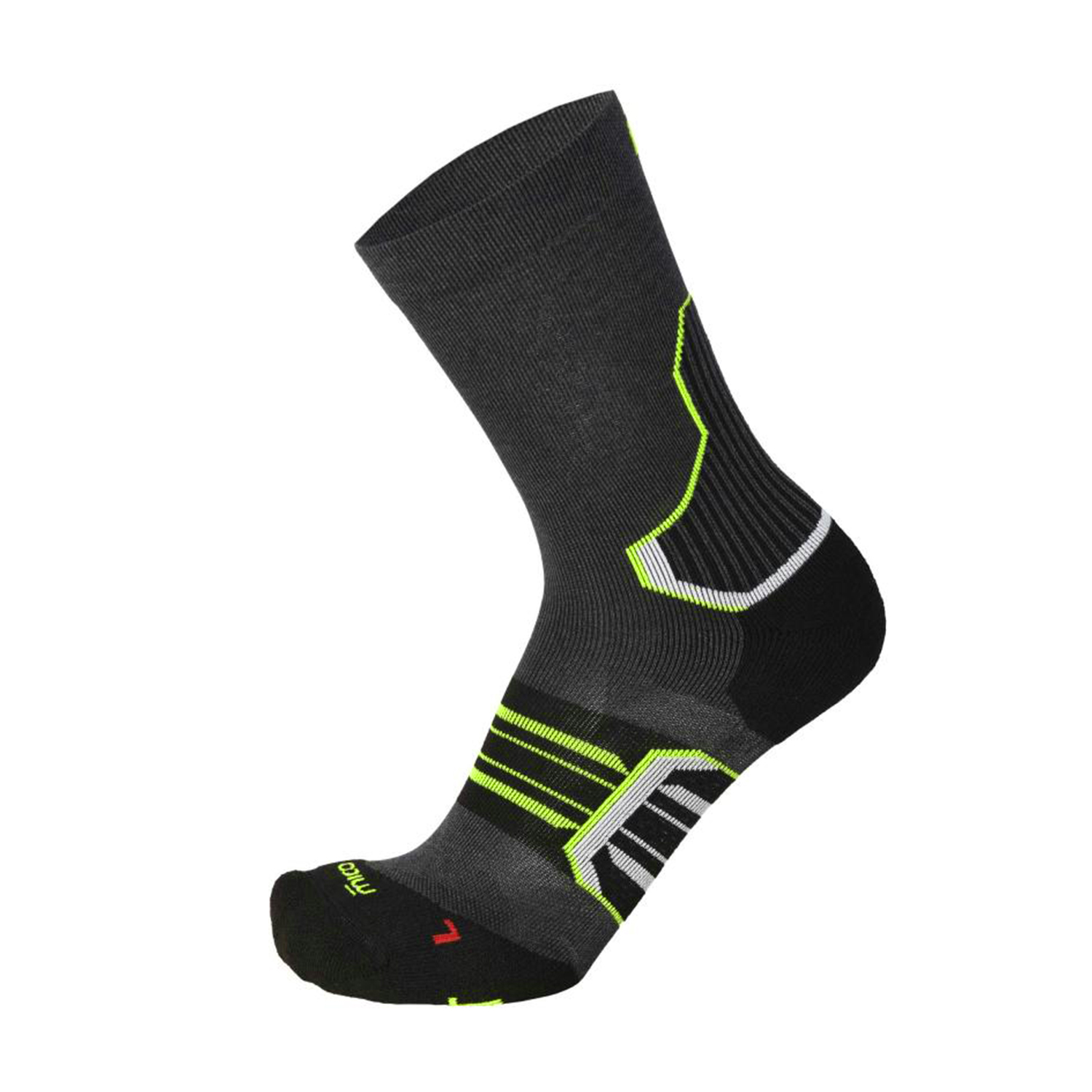 Mico Compression Oxi-Jet Protech Medium Weight Socks - Antracite Melange