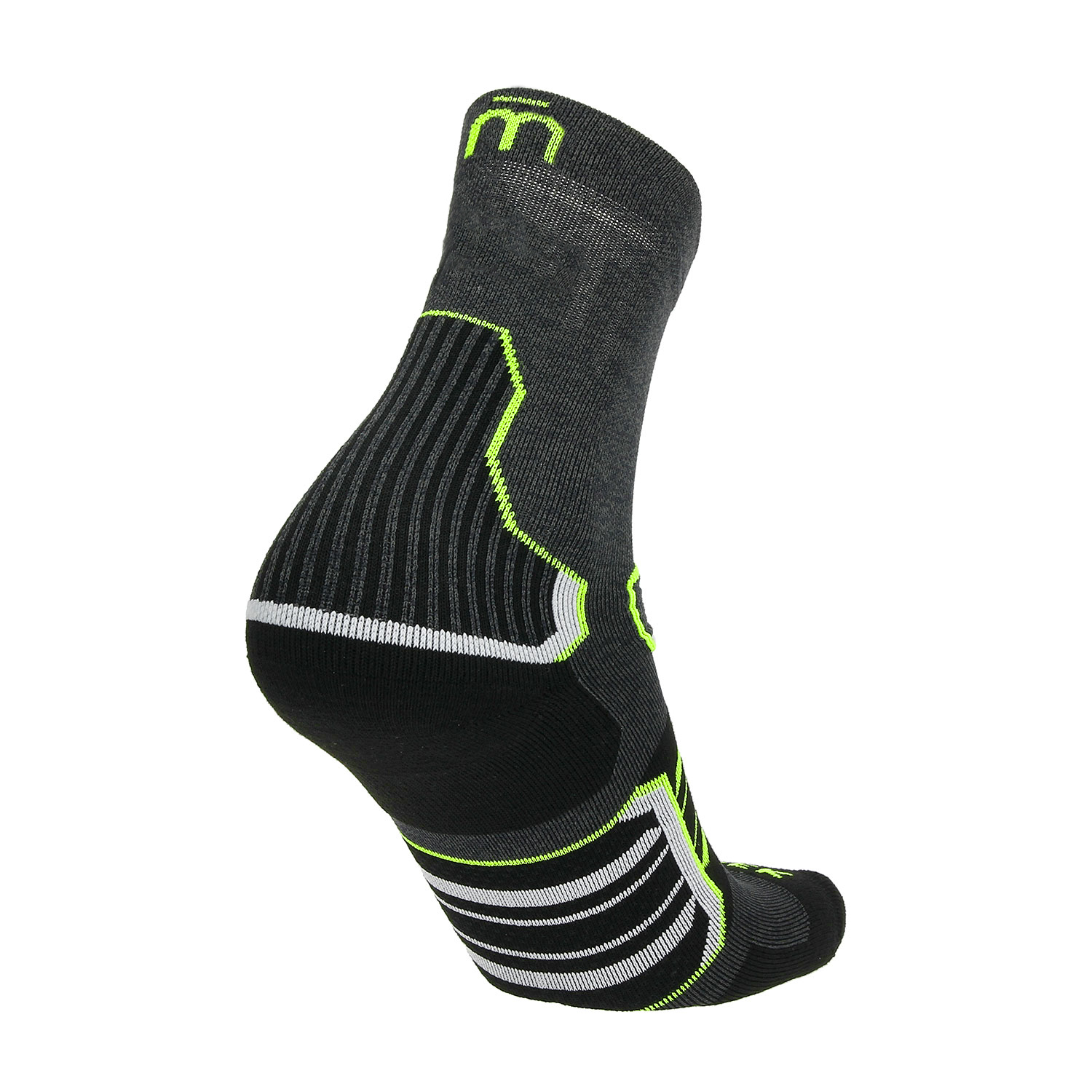 Mico Compression Oxi-Jet Protech Medium Weight Socks - Antracite Melange