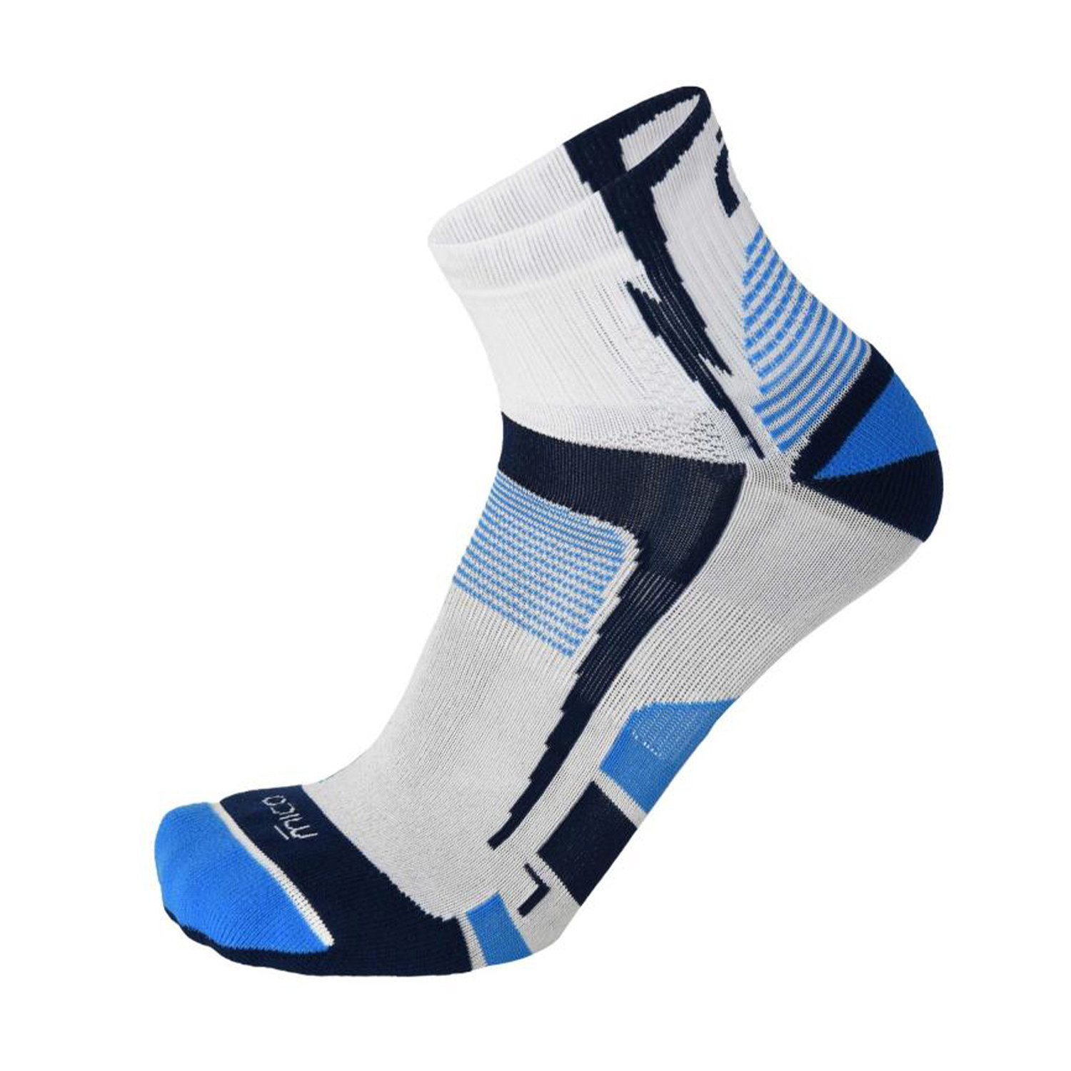 Mico X-Static Light Weight Odor Zero Socks - Bianco/Blu