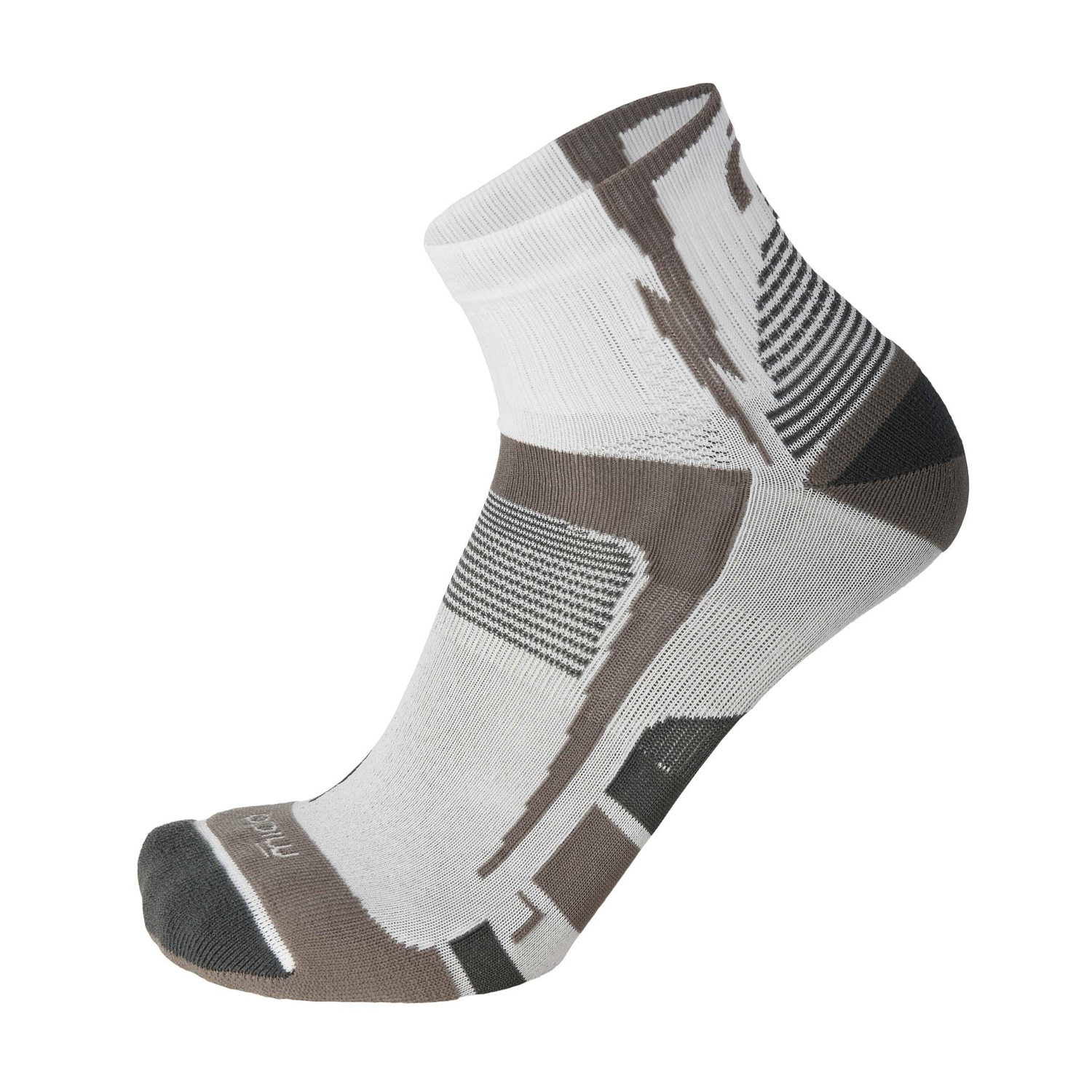 Mico X-Static Light Weight Odor Zero Calcetines - Bianco/Grigio