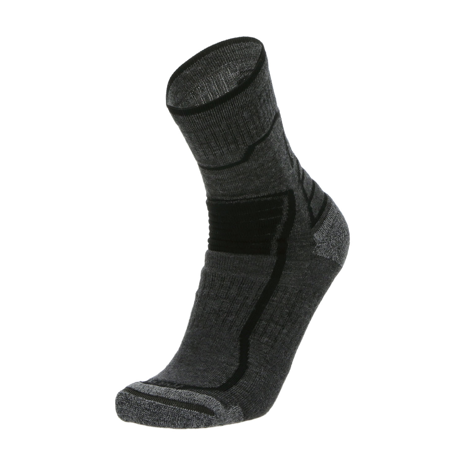 Mico Warm Control Merinos Calcetines - Antracite Melange/Nero