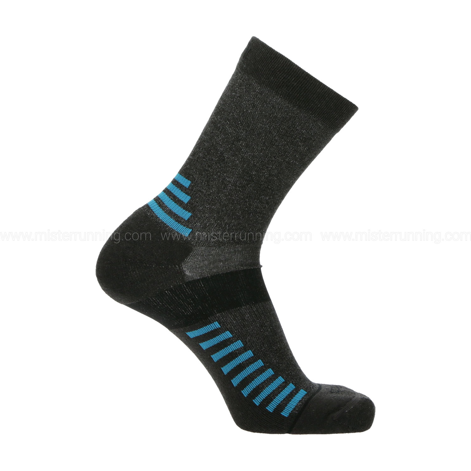Mico Natural Tencel Medium Weight Socks - Antracite Melange