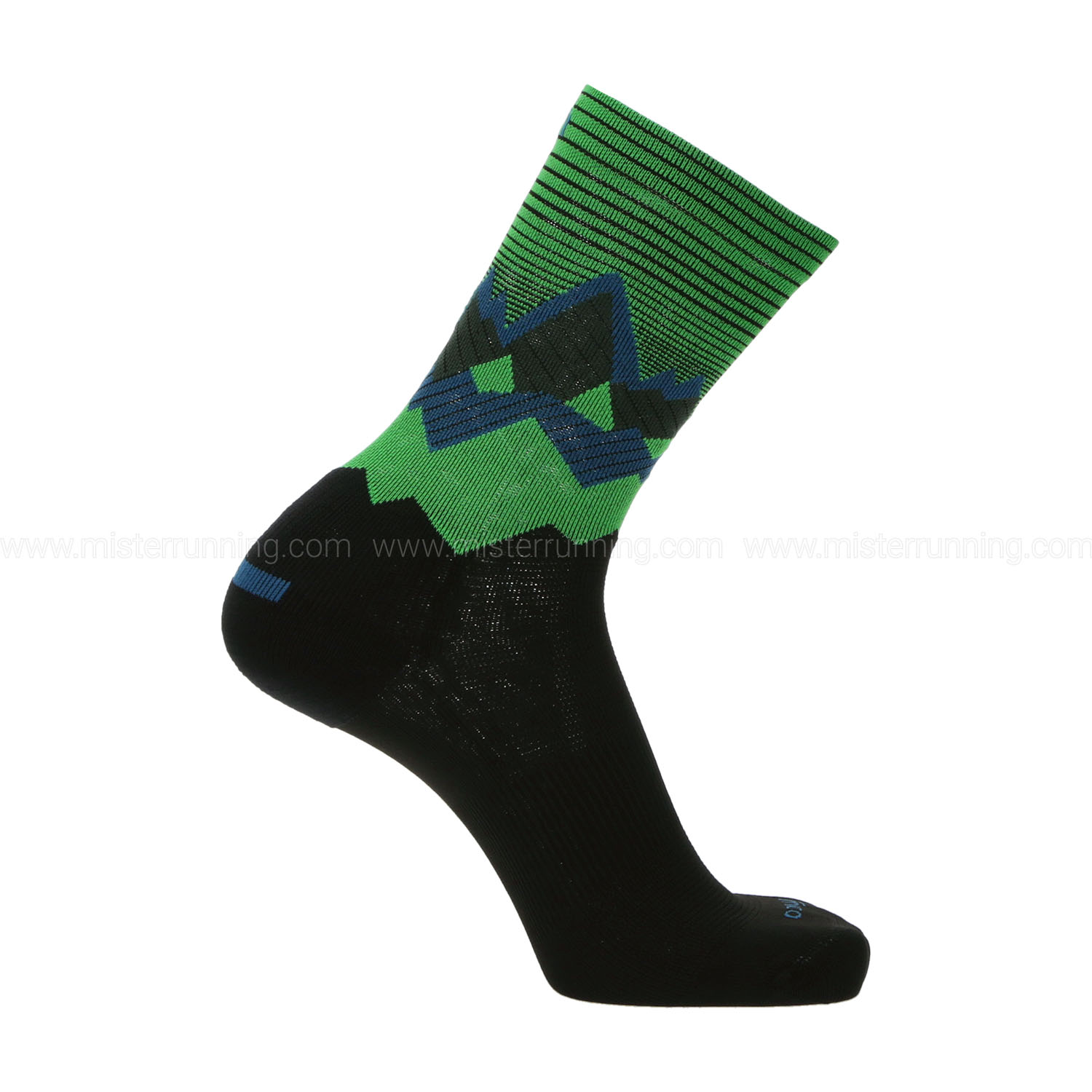 Mico Performance Extra Dry Light Weight Calcetines - Nero/Verde Fluo