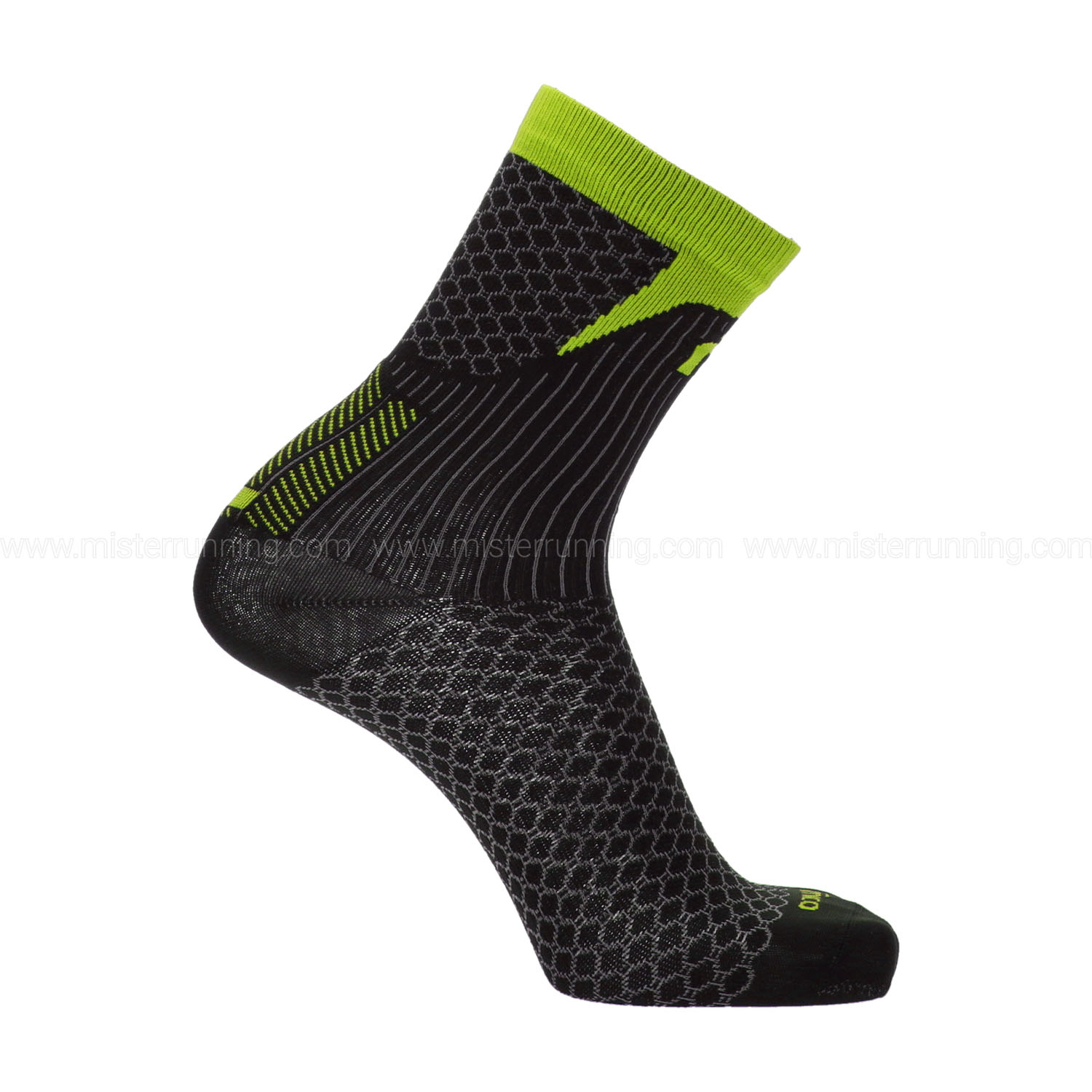 Mico Performance Light Weight Calcetines - Nero/Giallo Fluo