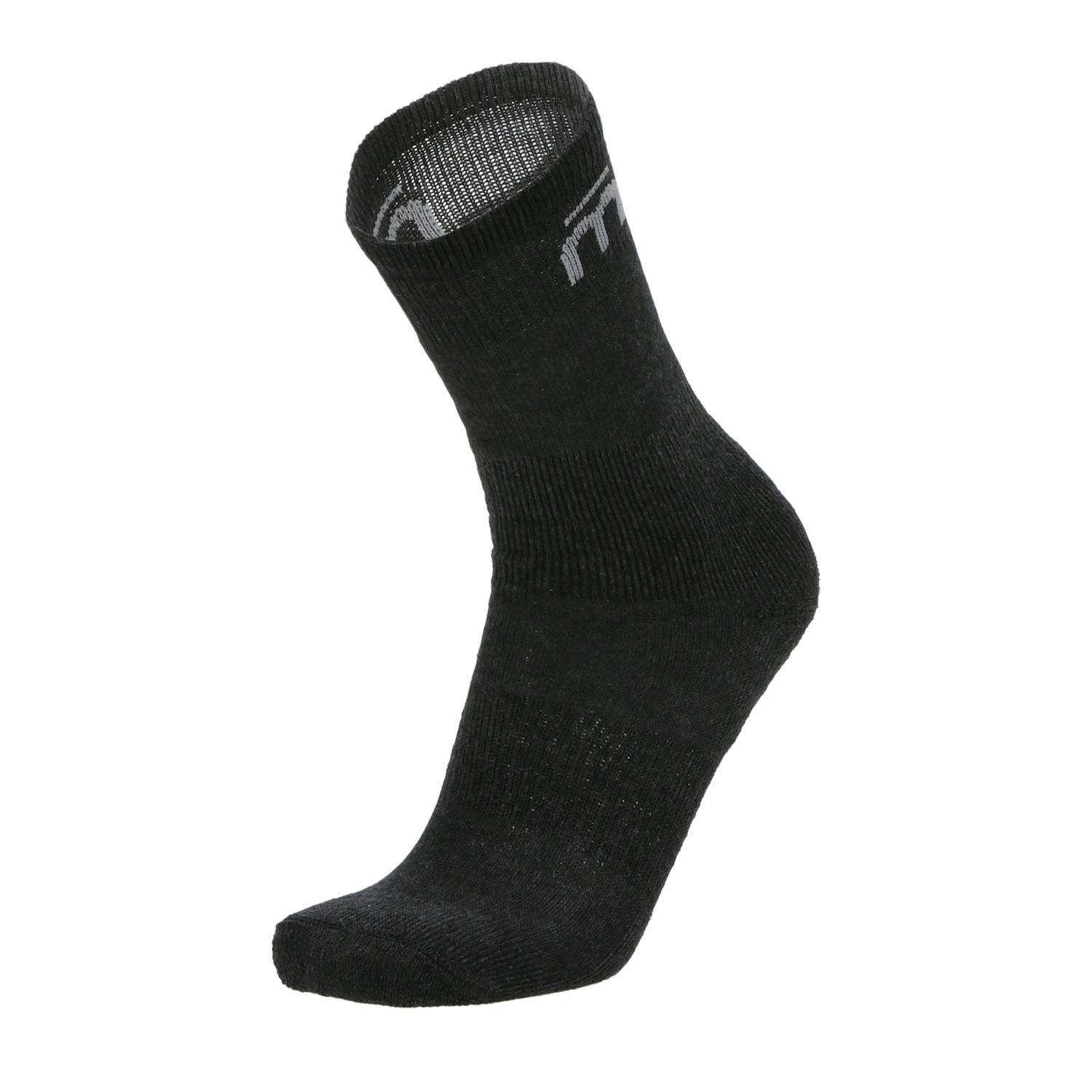 Mico Extra Dry Medium Weight Logo Socks - Antracite Melange