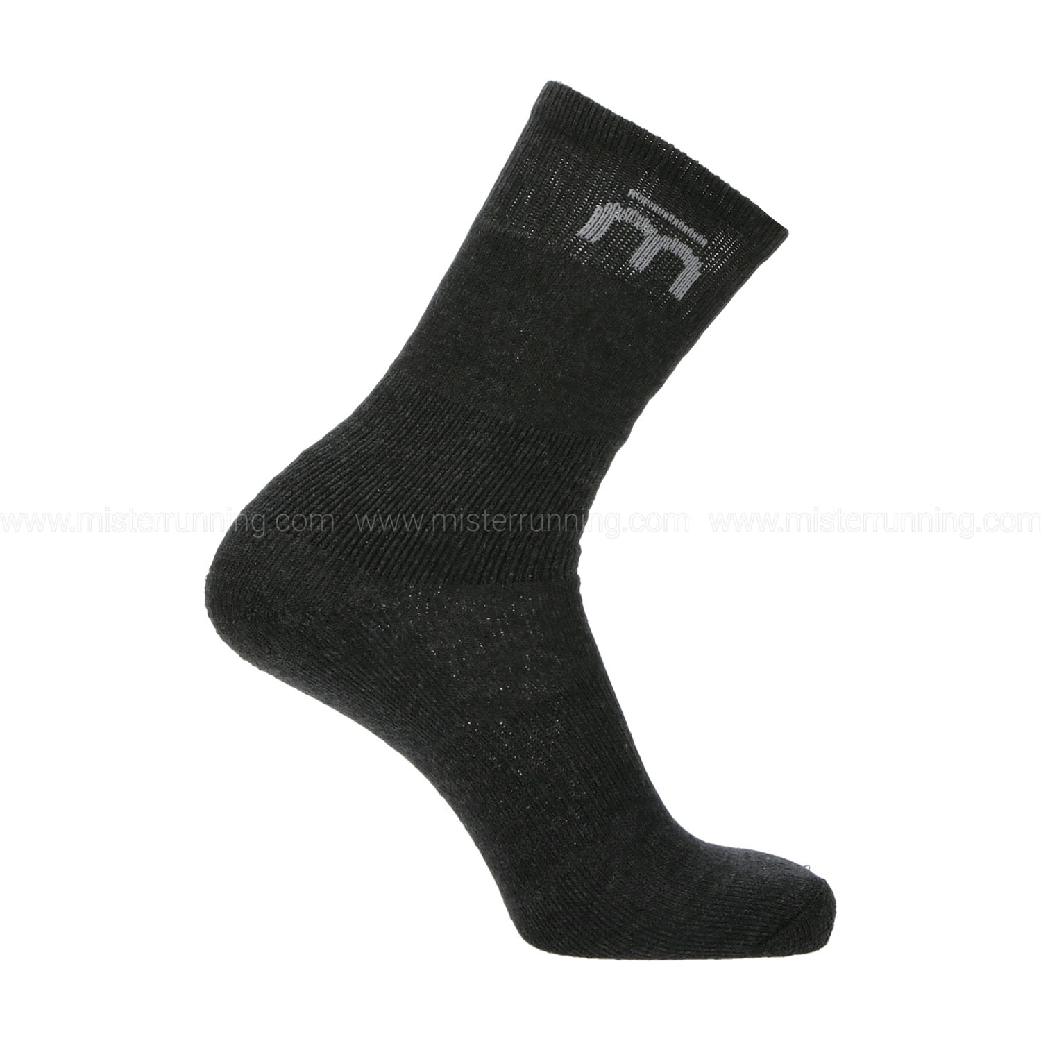 Mico Extra Dry Medium Weight Logo Socks - Antracite Melange