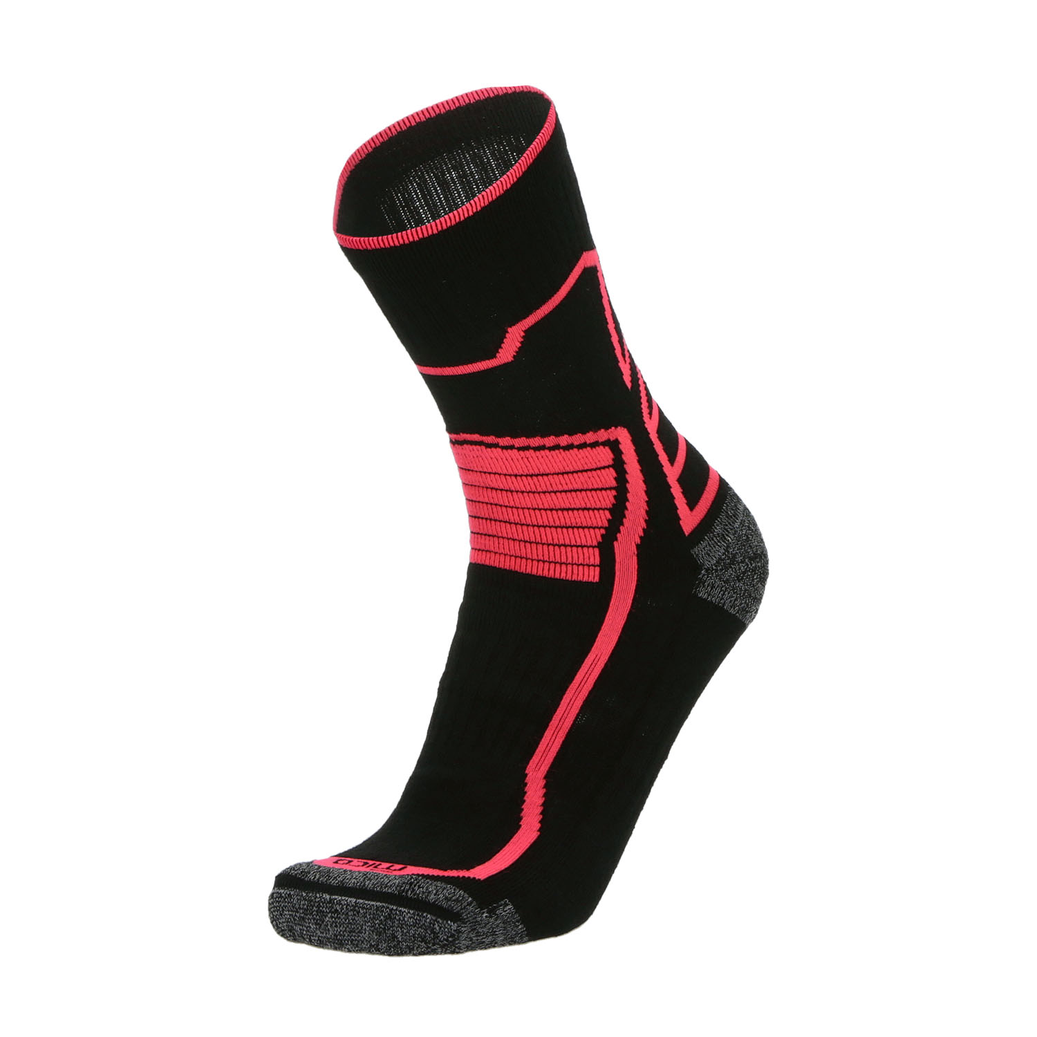 Mico Warm Control Merinos Socks - Nero/Pop Star