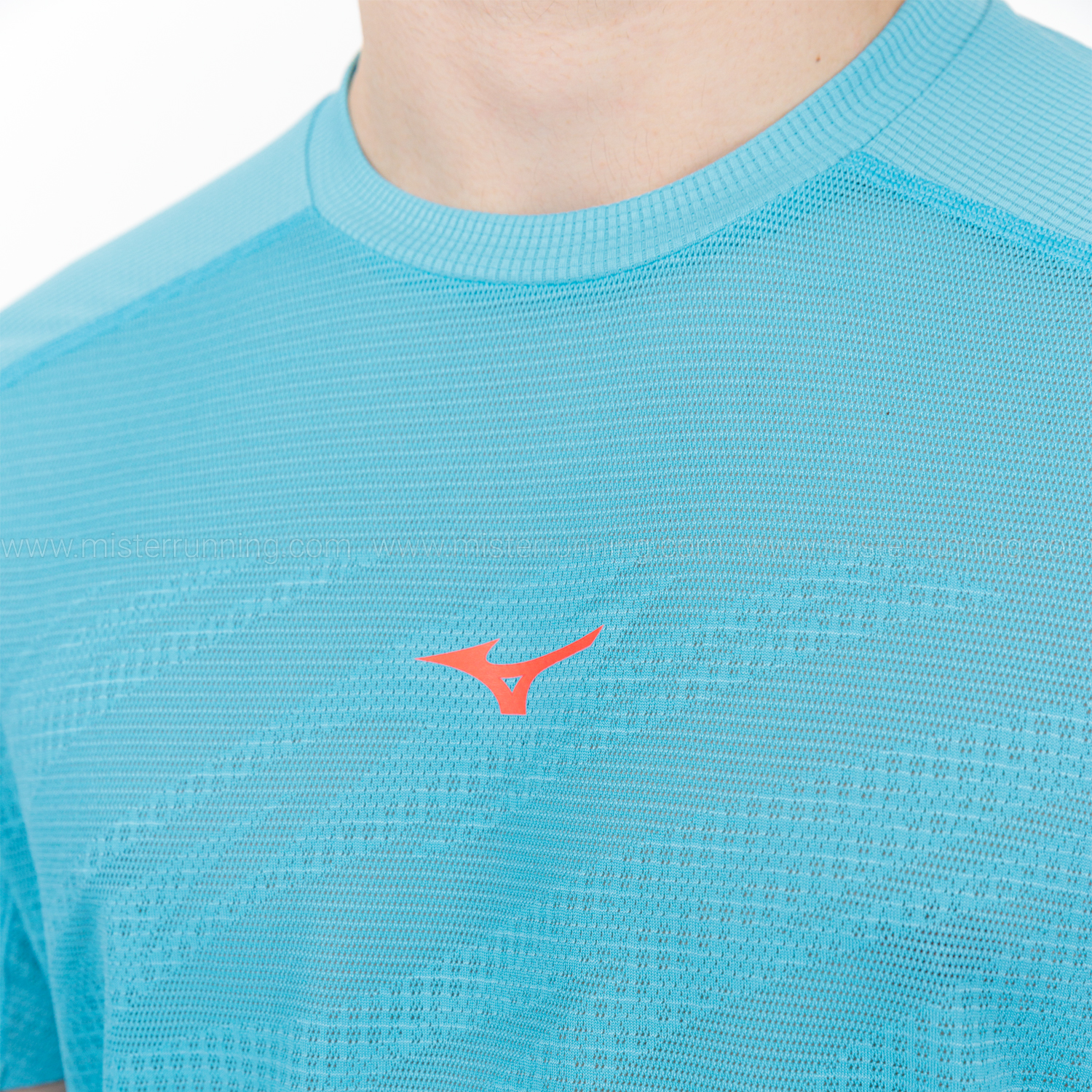 Mizuno Aero Drylite T-Shirt - Maui Blue