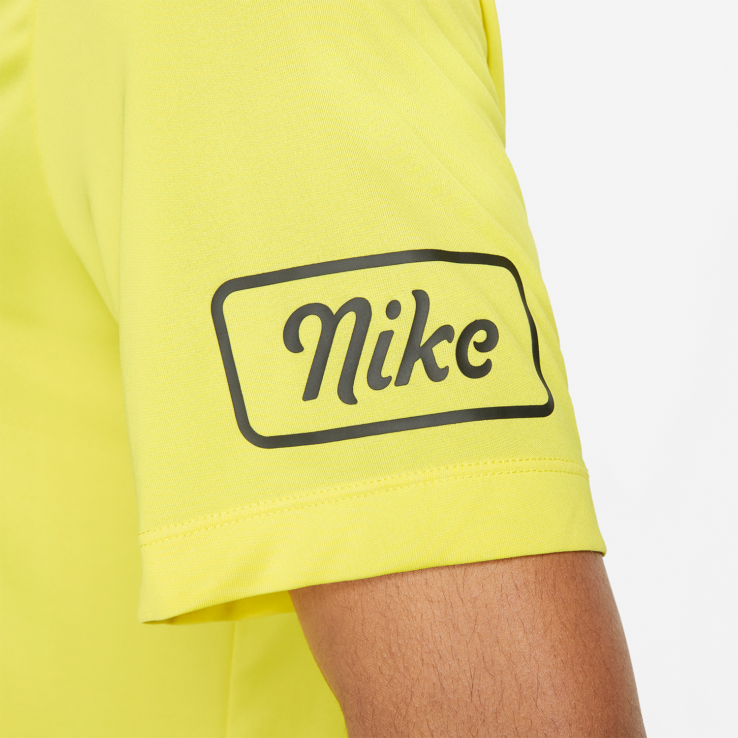 Nike Dri-FIT Body Shop Logo Camiseta - Yellow Strike