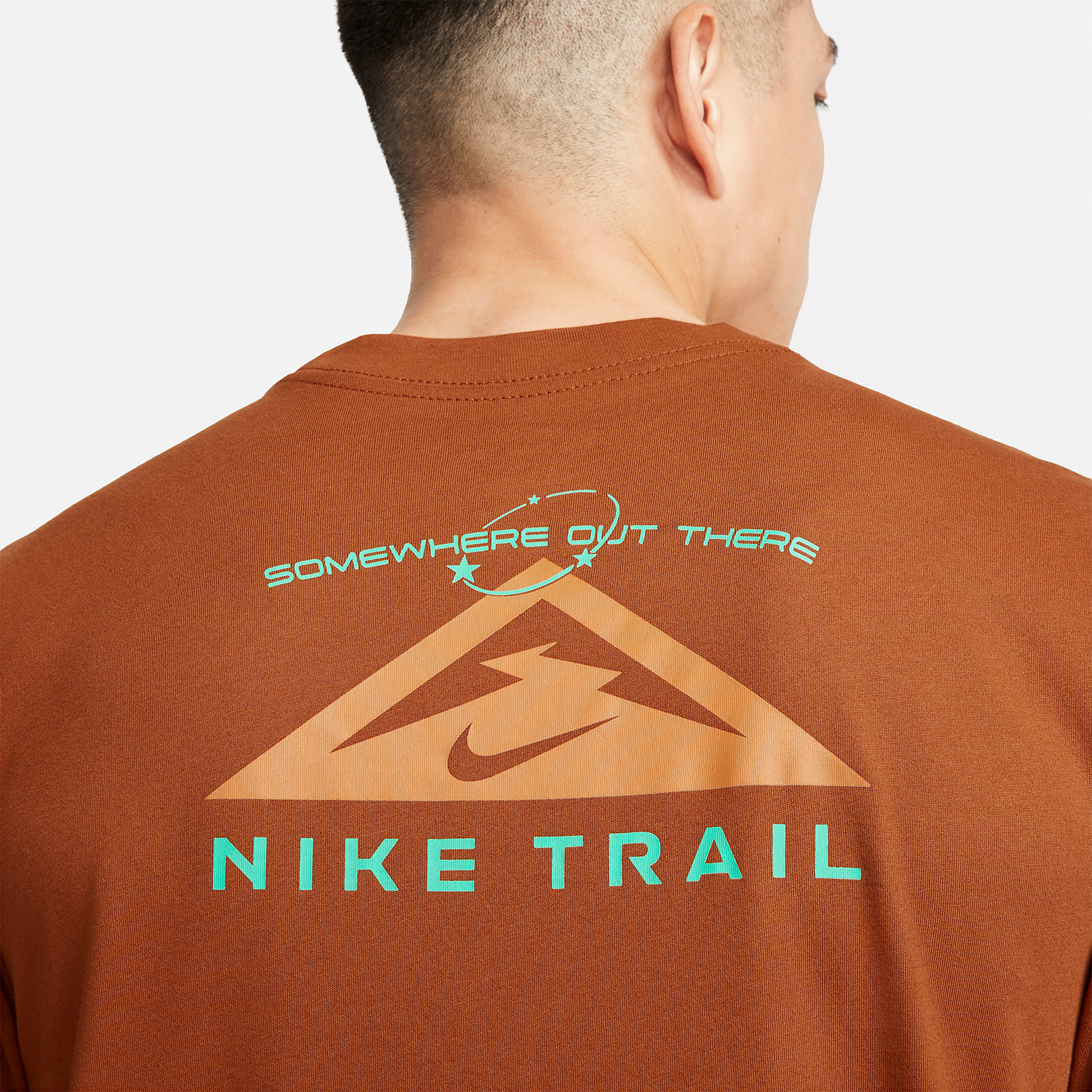 Nike Dri-FIT Off Road Print Camiseta - Dark Russet