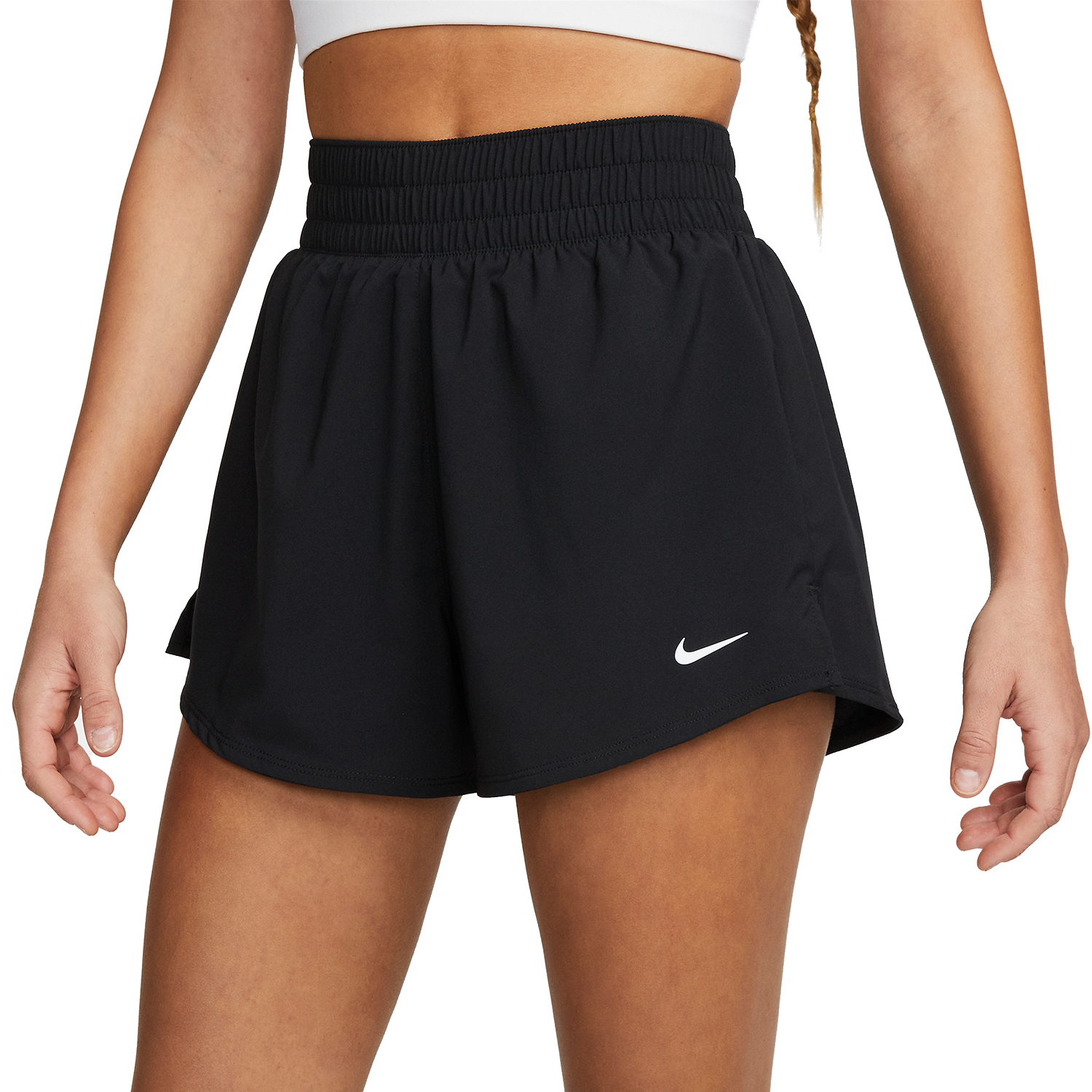 Nike Dri-FIT One 2 in 1 3in Pantaloncini - Black/Reflective Silver