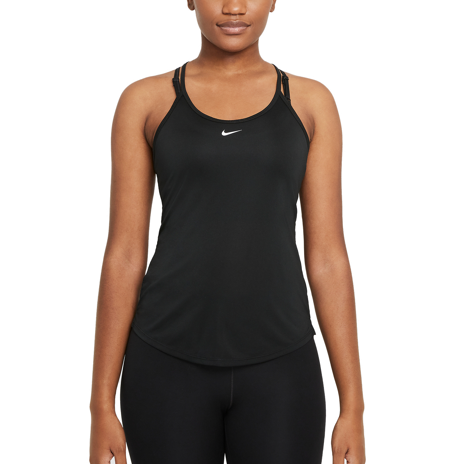 Nike Dri-FIT One Elastika Tank - Black/White