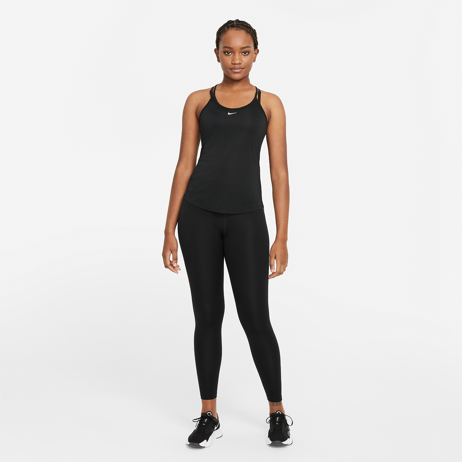 Nike Dri-FIT One Elastika Tank - Black/White