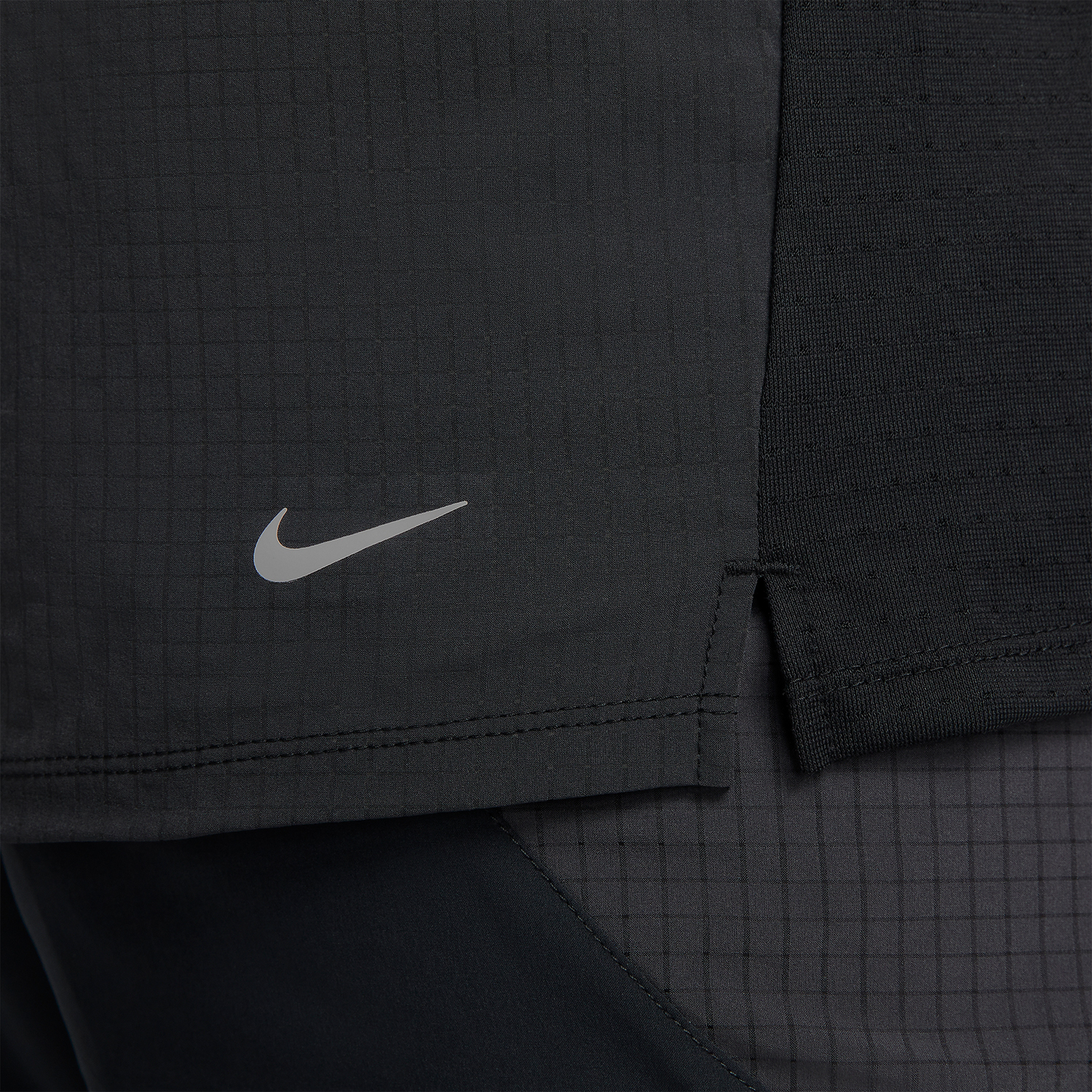 Nike Dri-FIT Solar Chase Maglietta - Black/White