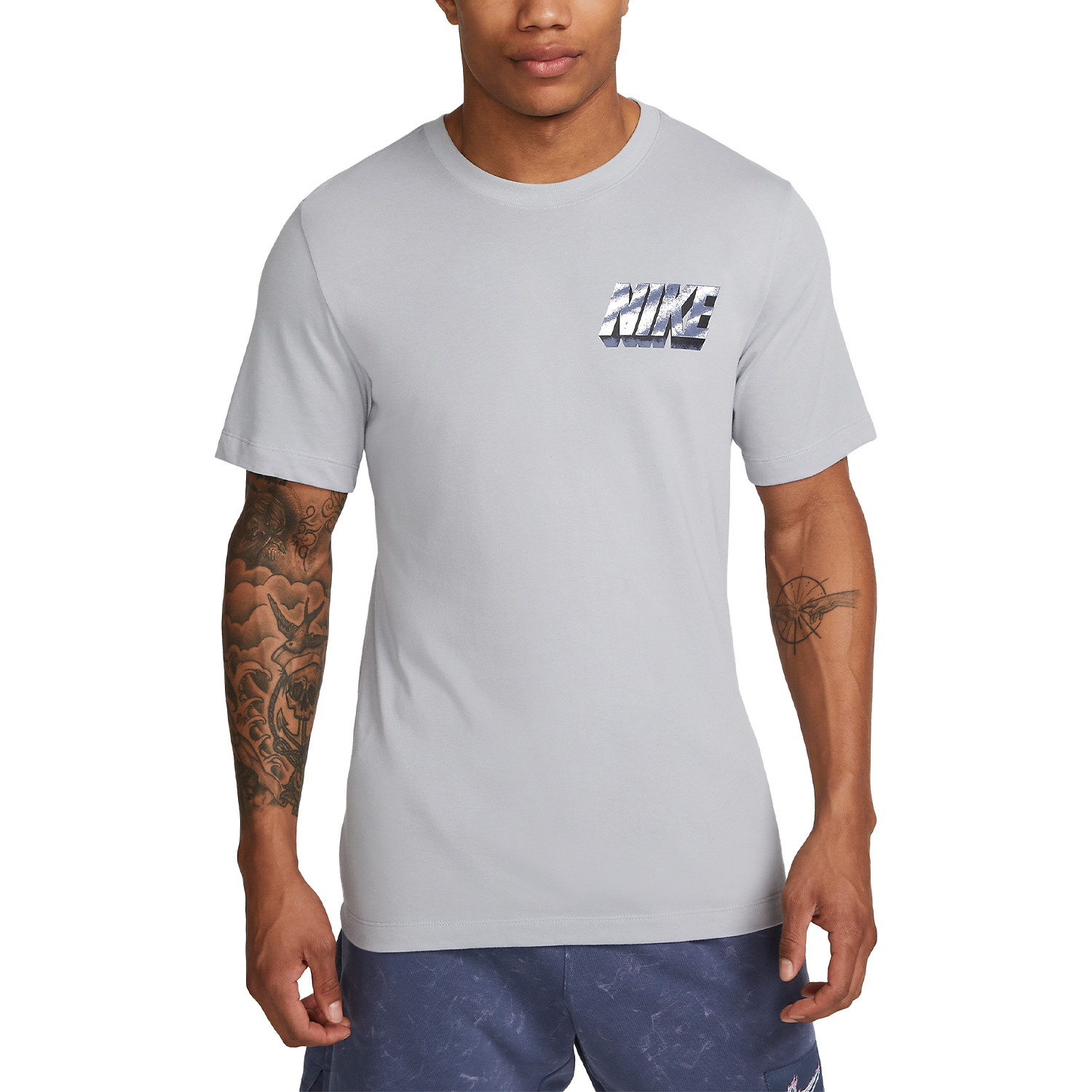 Nike Dri-FIT Vintage Camiseta Entrenamiento Hombre Wolf Grey