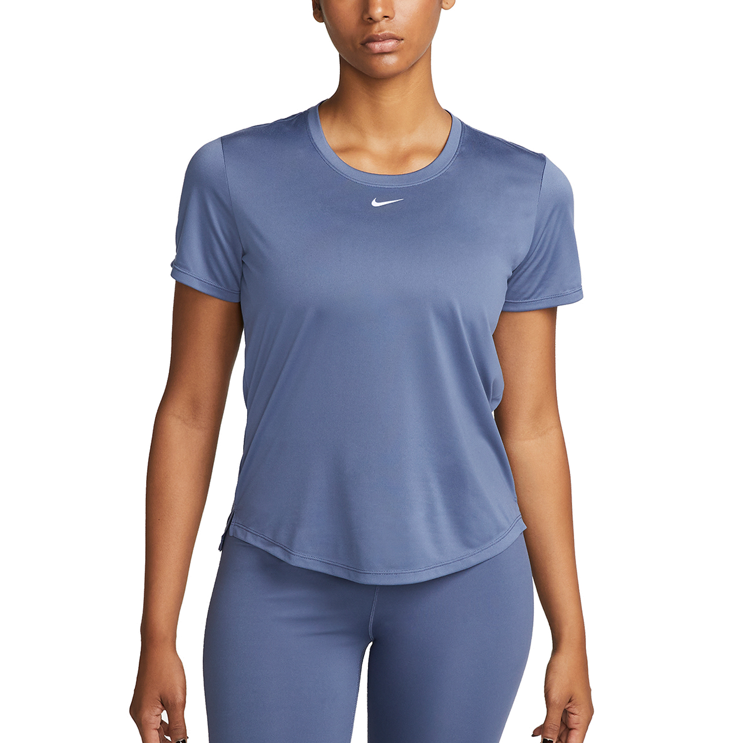 Nike One Dri-FIT Logo Women's Training T-Shirt - Sea Coral/White