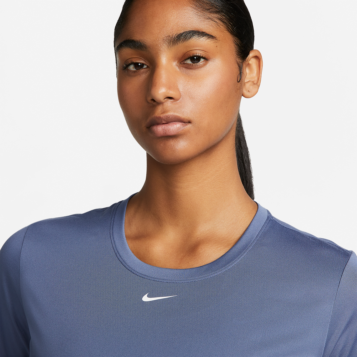 Nike One Dri-FIT Logo Women's Training T-Shirt - Diffused Blue