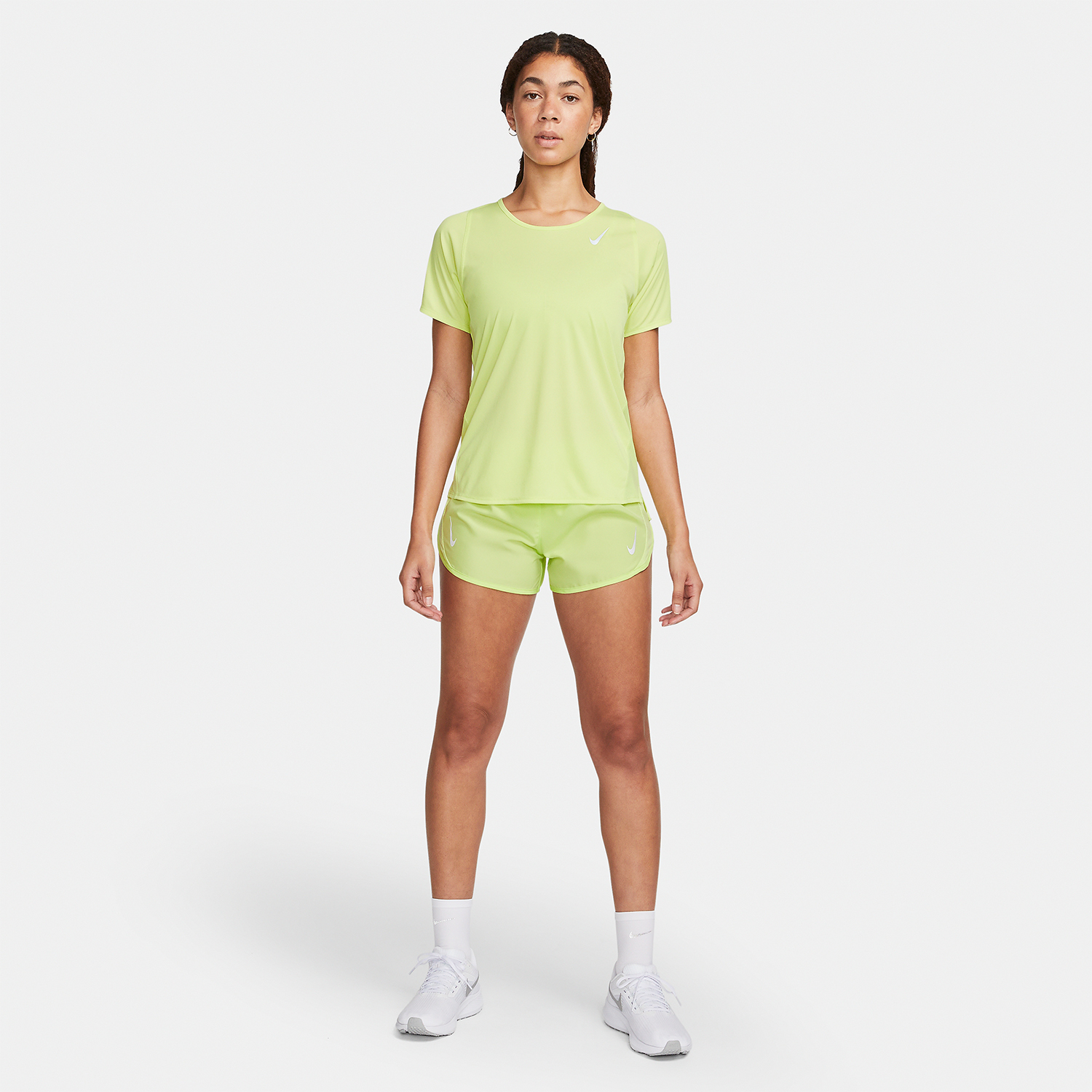 Nike Tempo Race 3in Shorts - Lt Lemon Twist/Reflective Silver