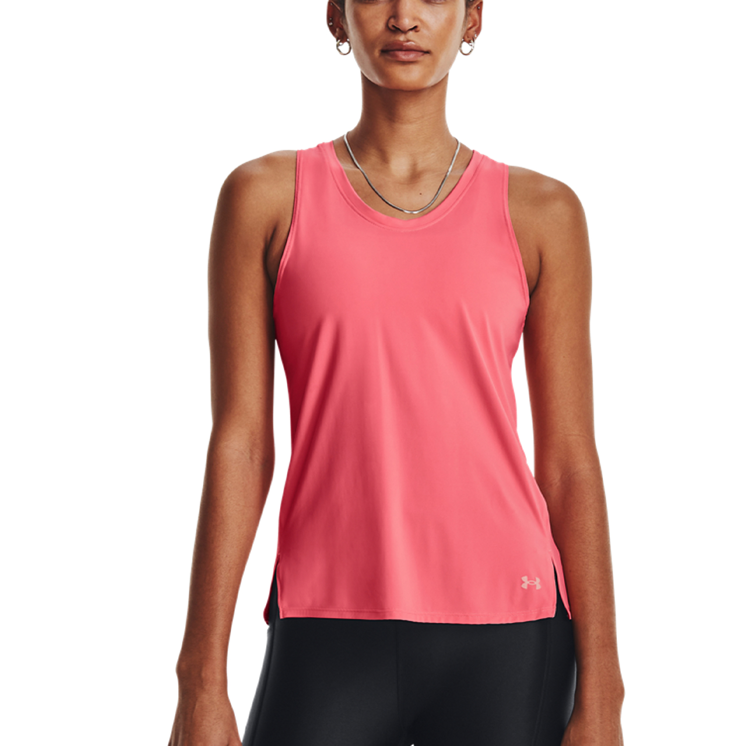Under Armour, Tops, Under Armour Womens Size Small Bright Pink Fitted  Racerback Activewear