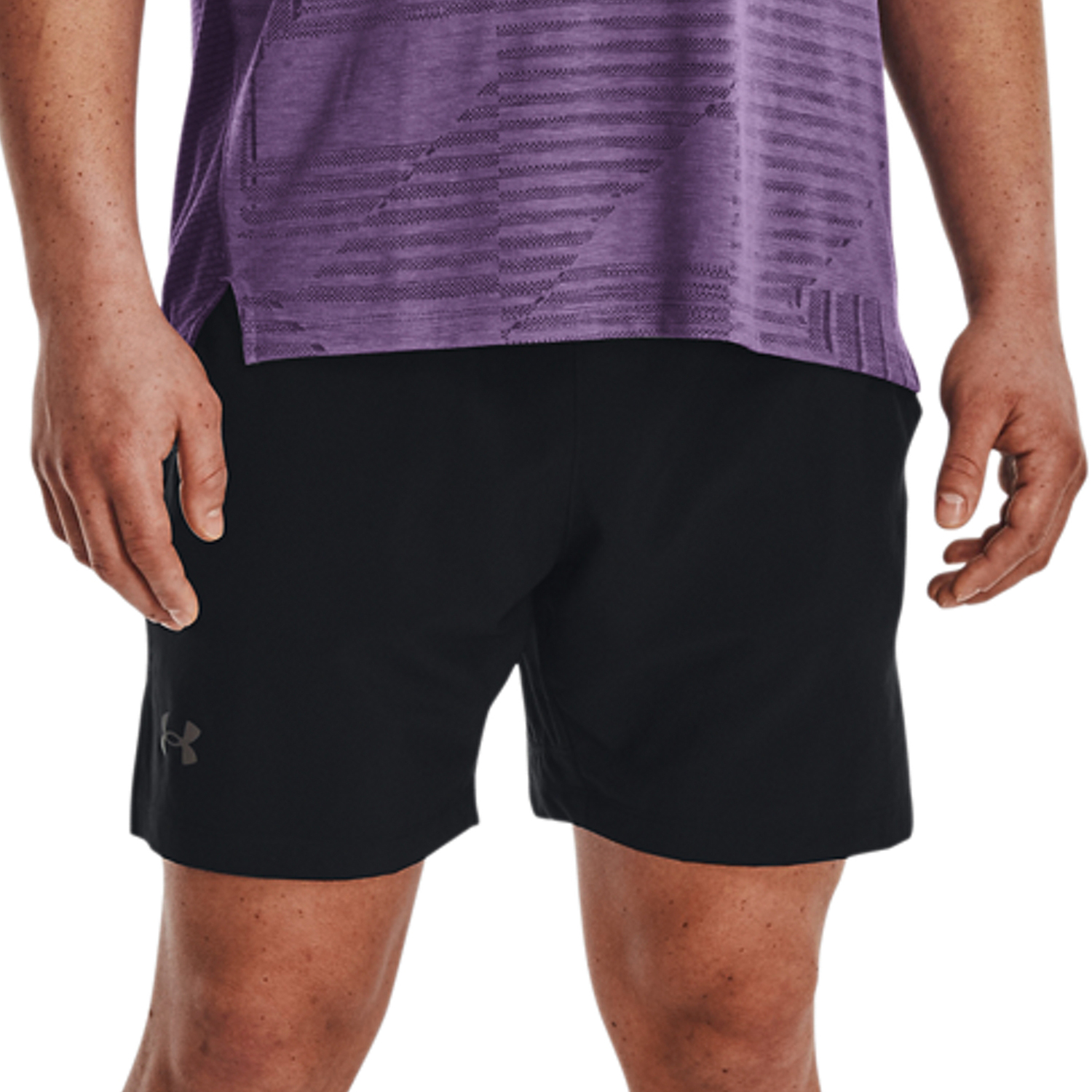 Under Armour Launch Elite 2 in 1 7in Shorts - Black/Reflective