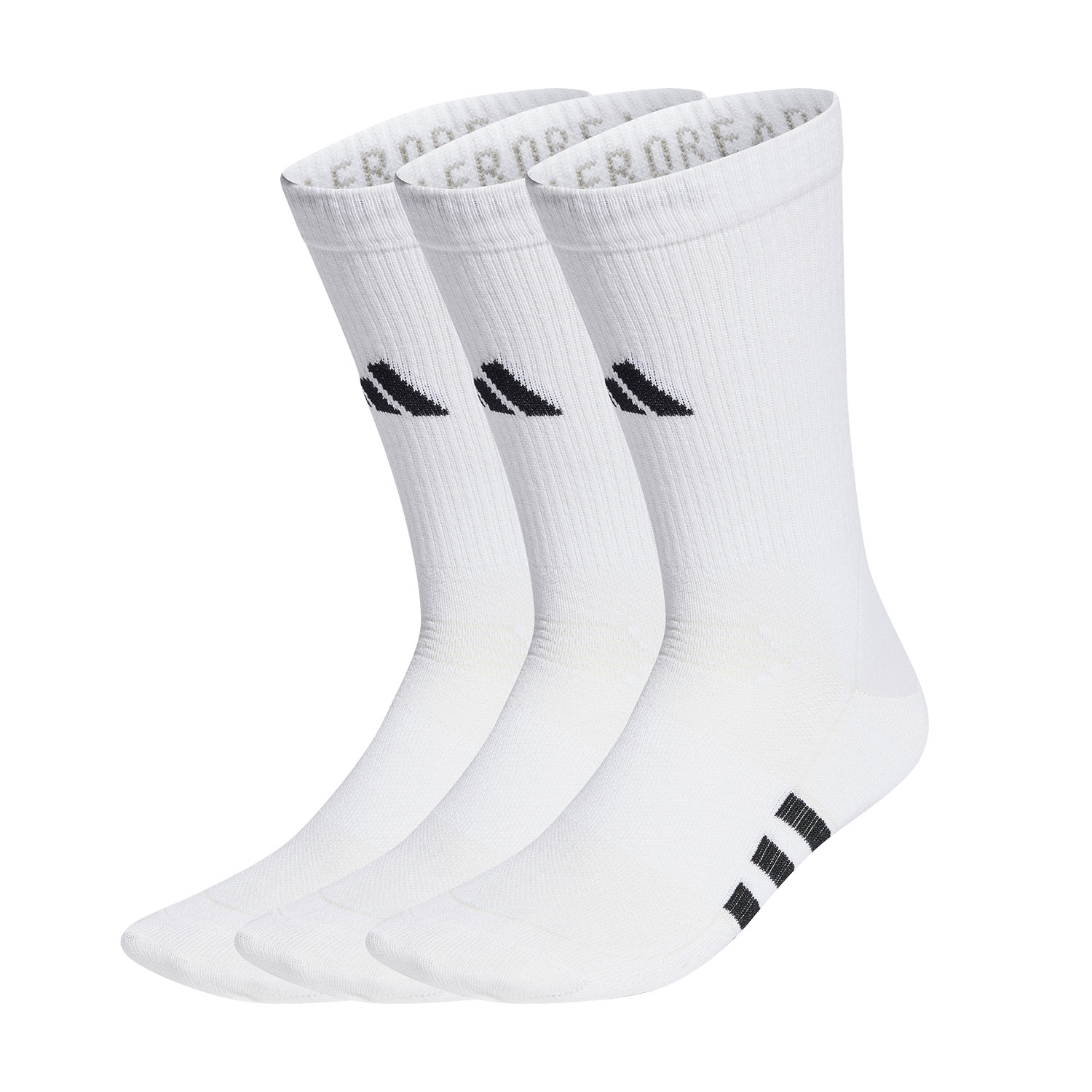 adidas Performance Light Crew x 3 Running Socks - White