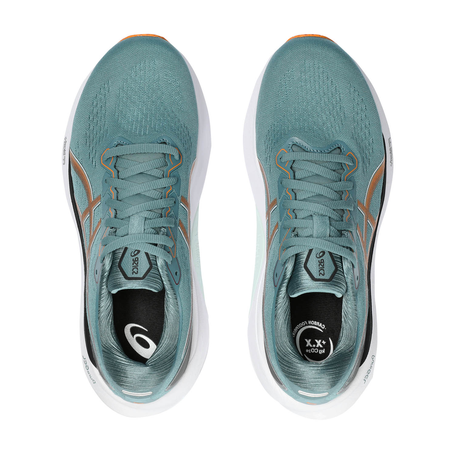Asics Gel Kayano 30 Men's Running Shoes - Foggy Teal/Orange