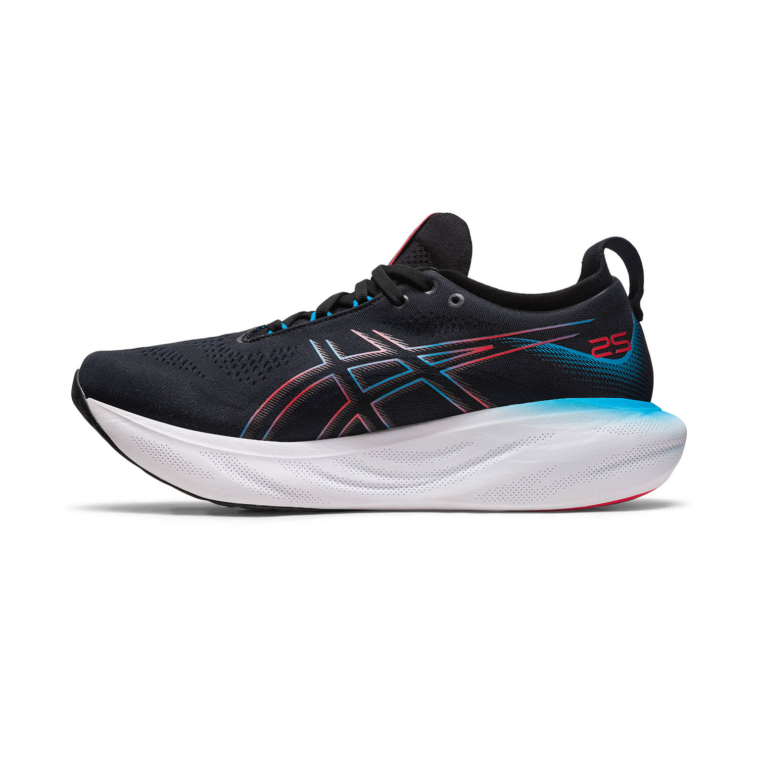 Asics Gel Nimbus 25 - Black/Electronic Red